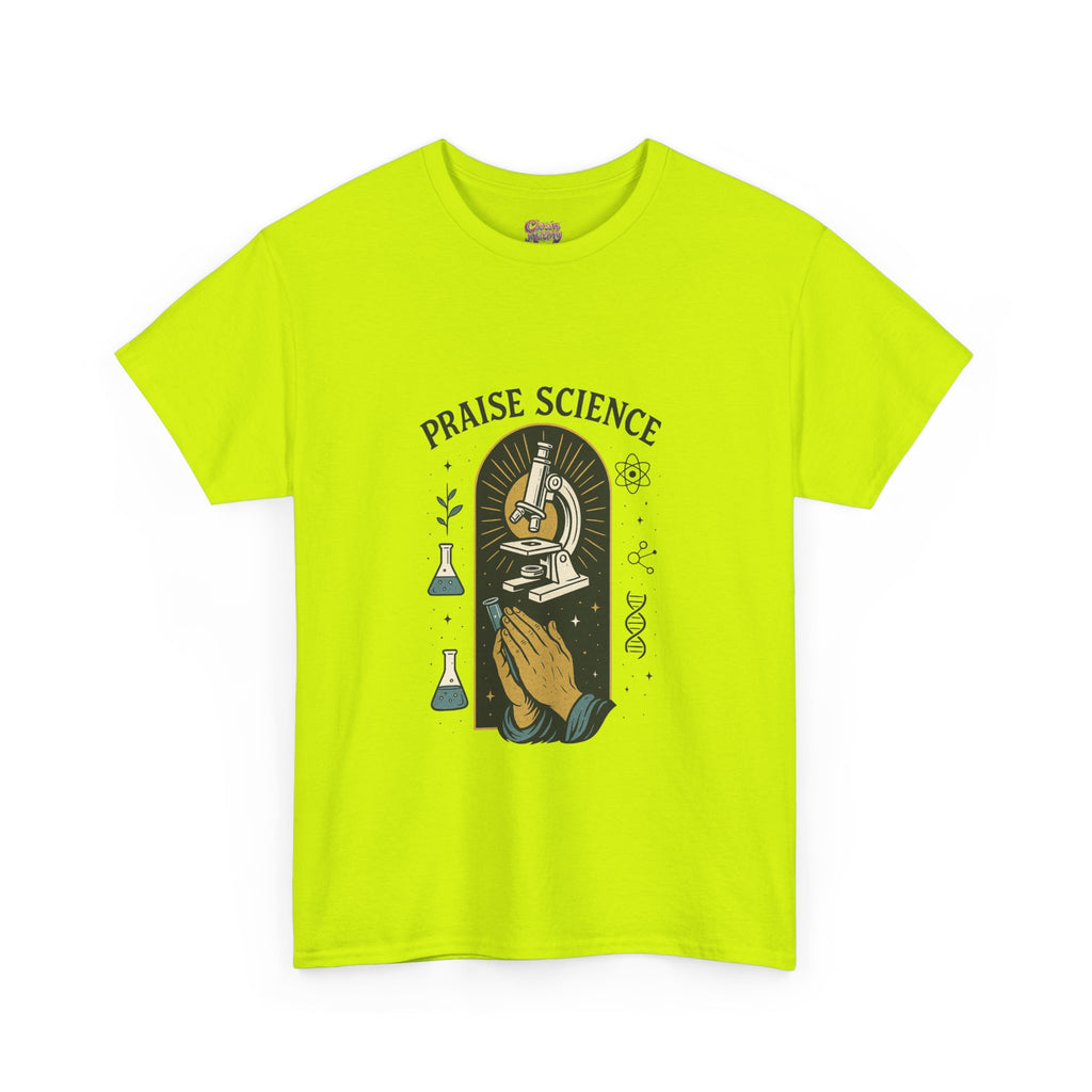 Praise Science Unisex Heavy Cotton Tee - Science Lover's T-Shirt for Educators and Students