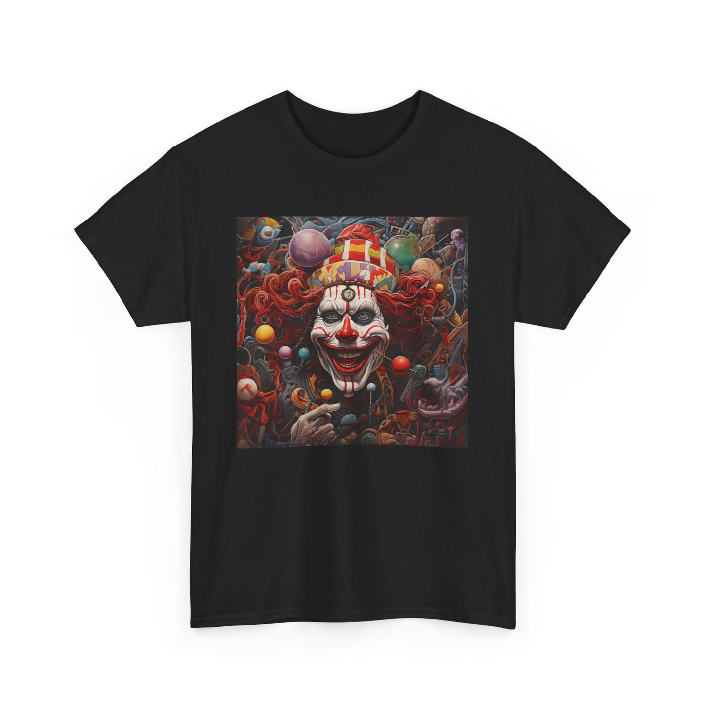 Clown Mutiny Face Unisex Heavy Cotton Tee