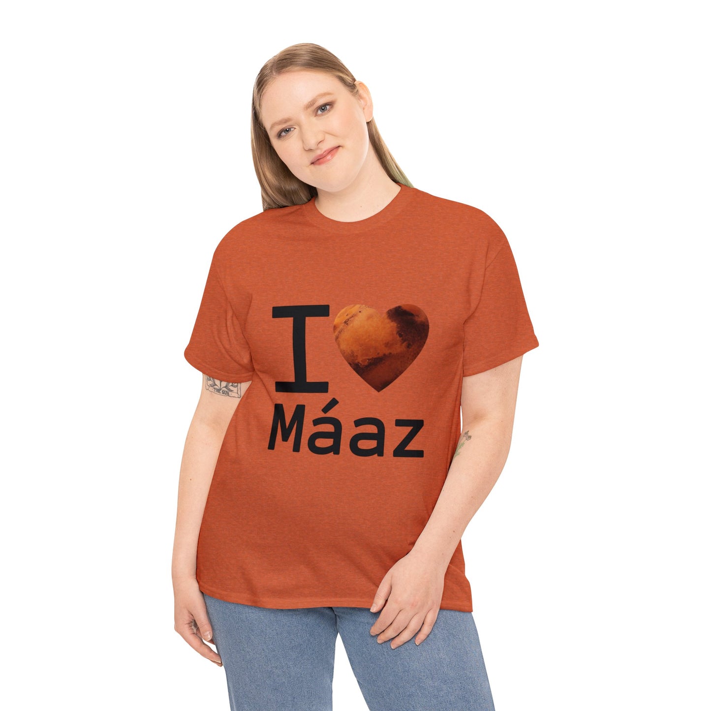 I Love Mars Unisex Heavy Cotton Tee