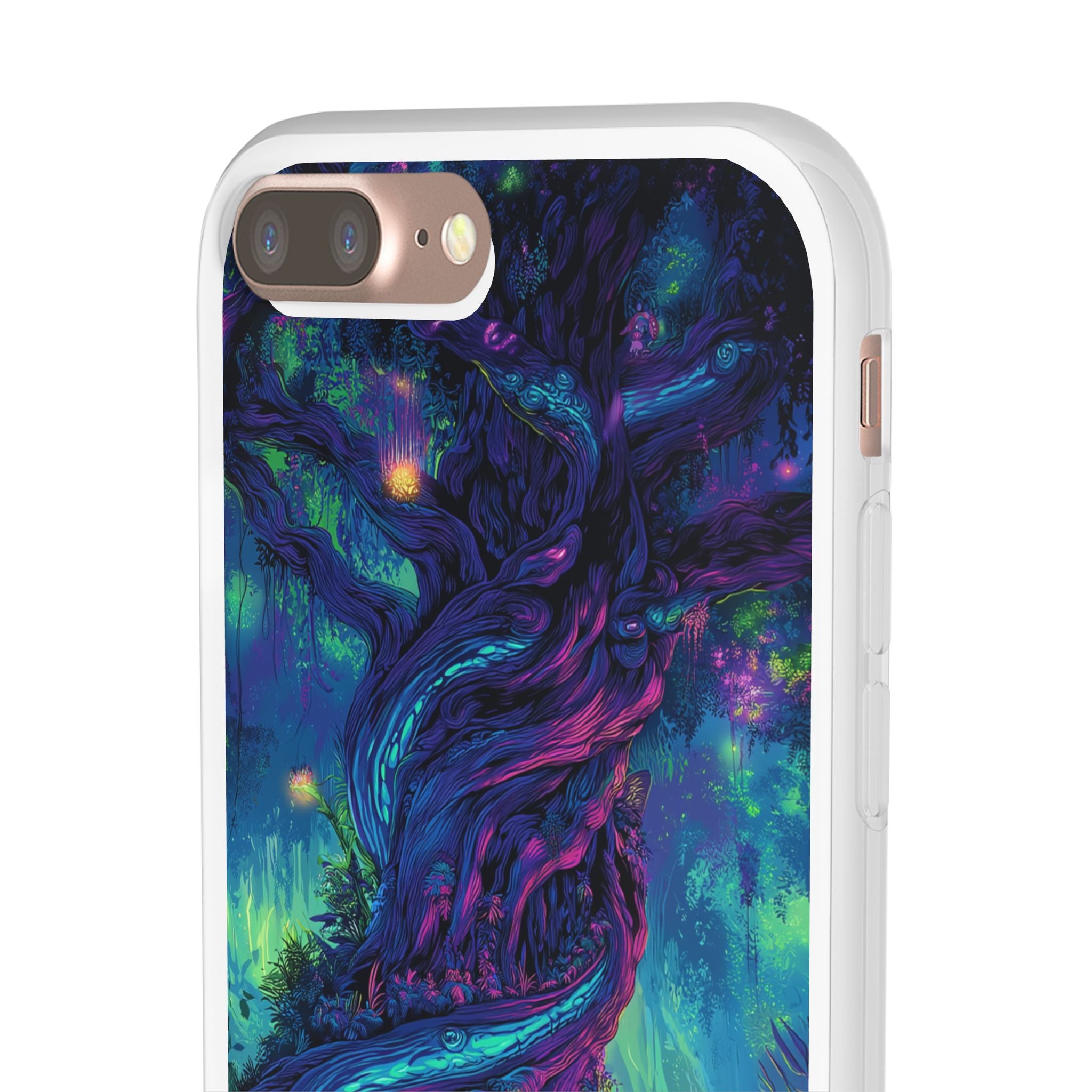 Psychedelic Tree Vibrant Fantasy Flexi Case - Enchanted Forest Design