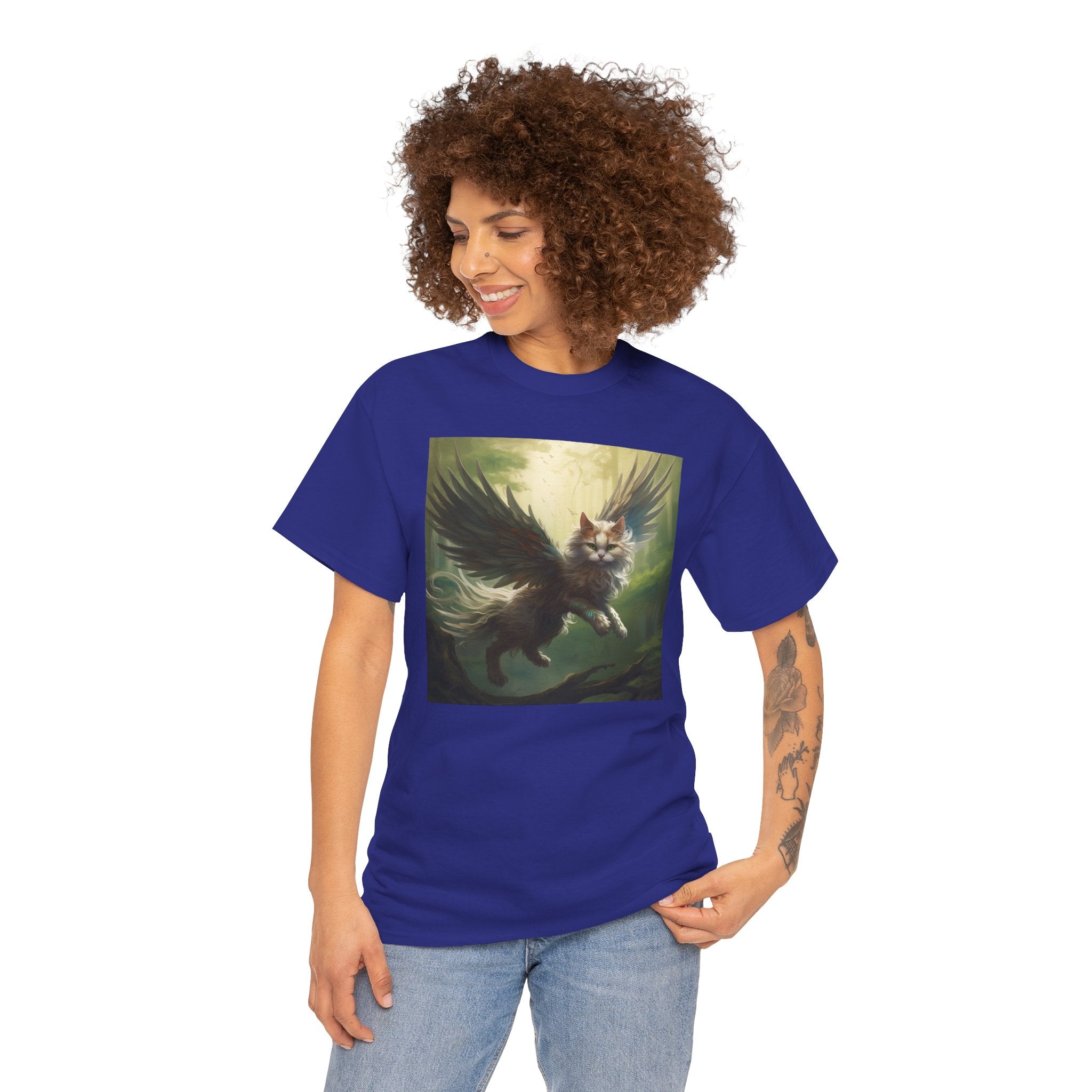Fantasy Cat Unisex Heavy Cotton Tee