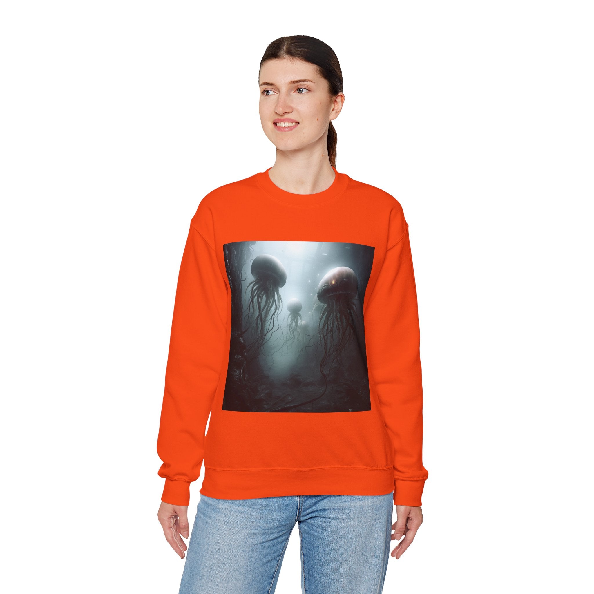 Alien Jellyfish Unisex Heavy Blend Crewneck Sweatshirt