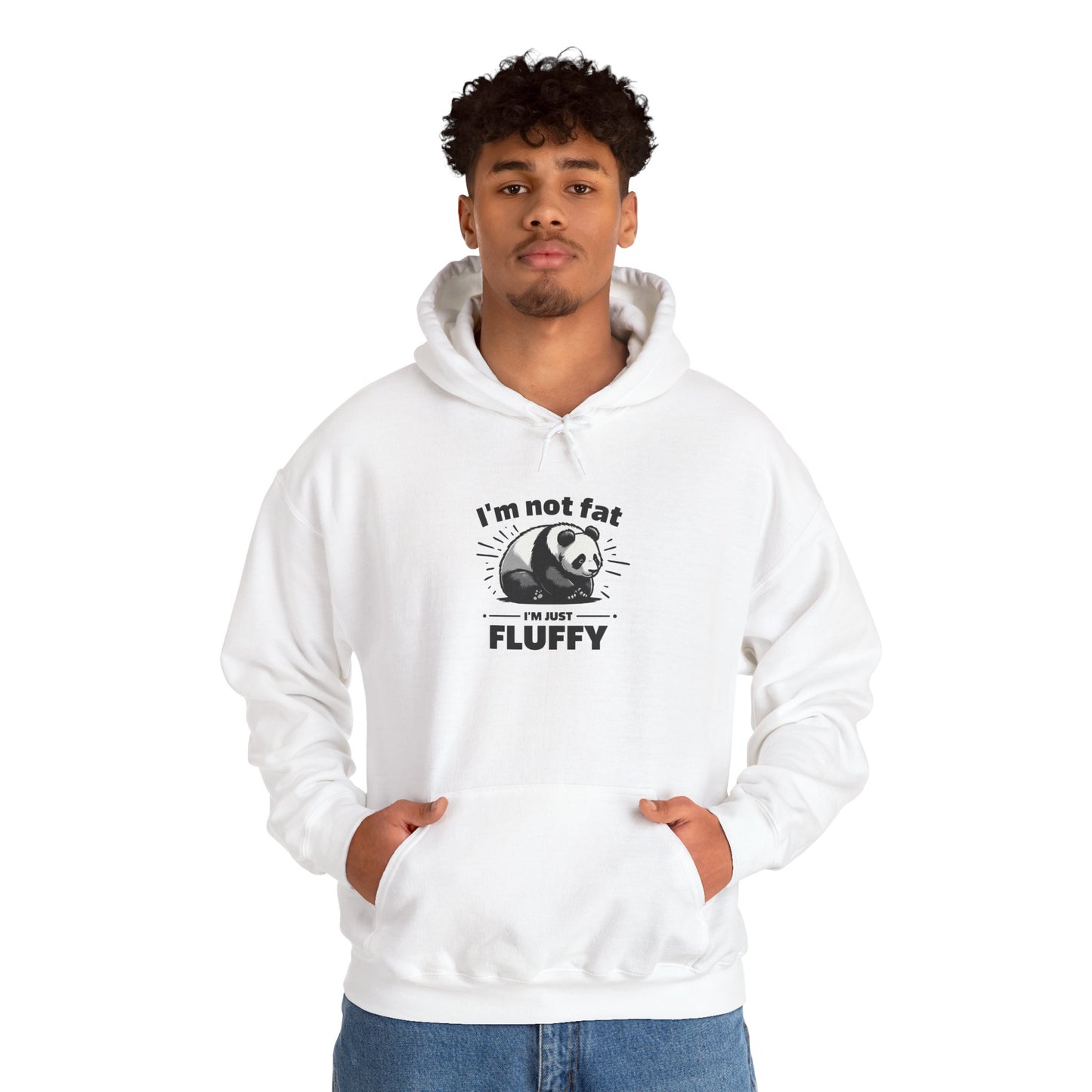 Funny Panda Hoodie - "I'm Not Fat, I'm Just Fluffy"