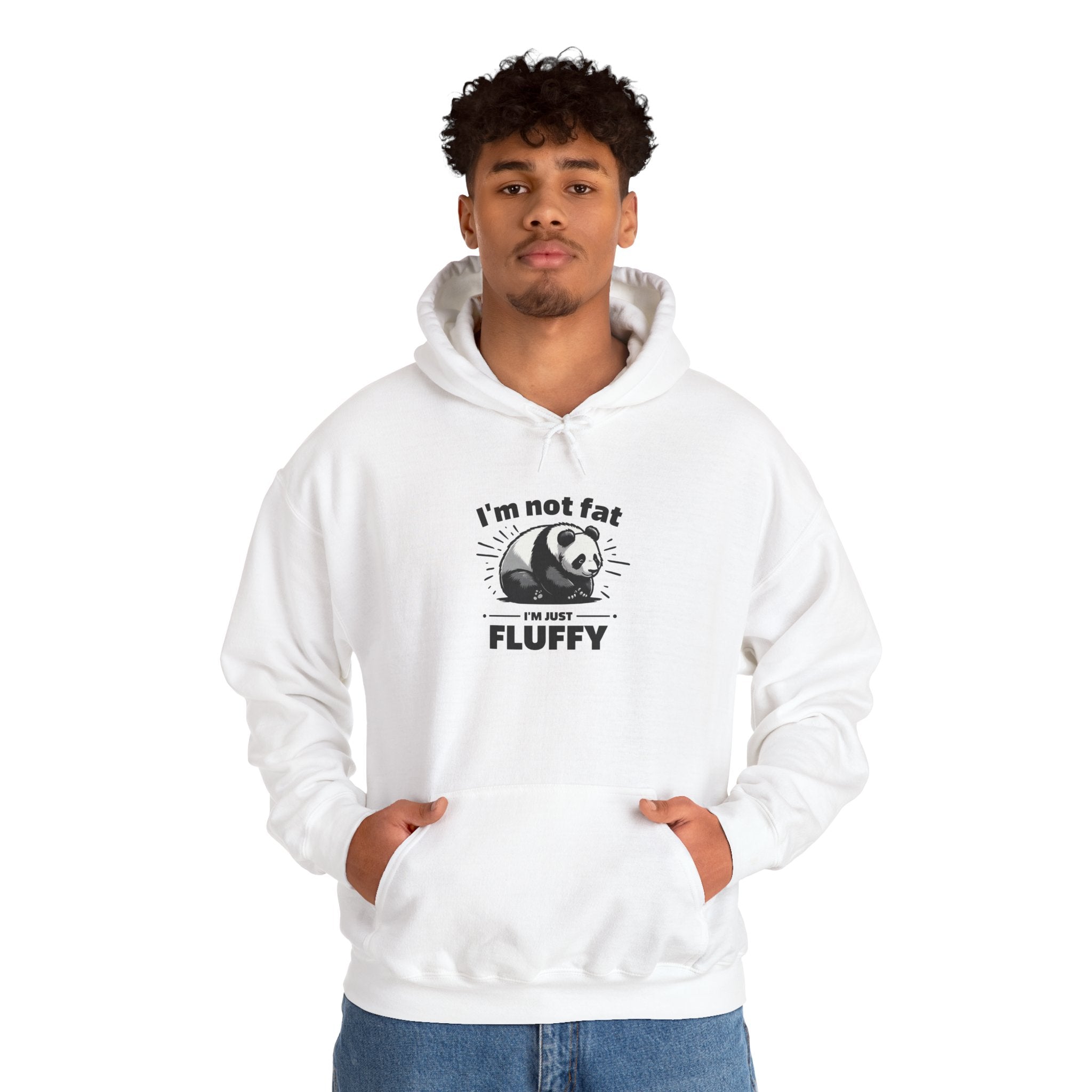 Funny Panda Hoodie - "I'm Not Fat, I'm Just Fluffy"