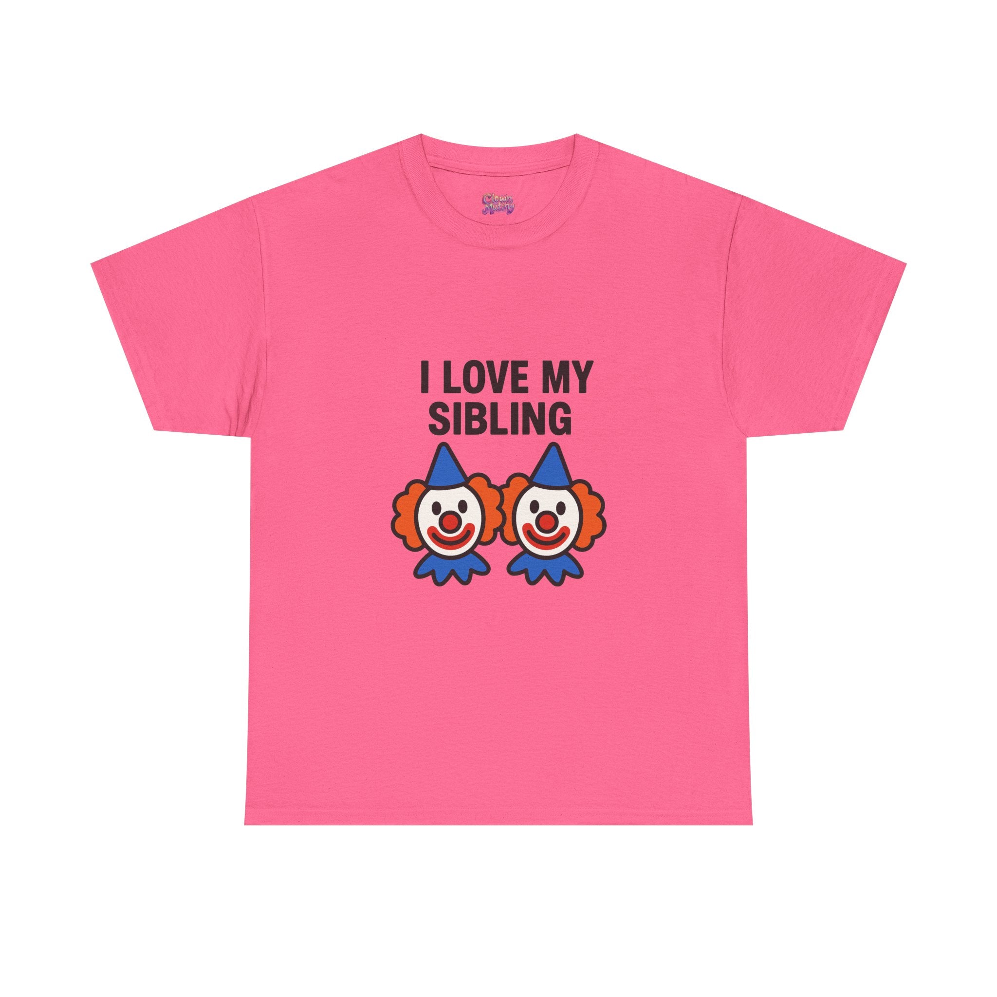 Funny Clown Sibling Love Unisex Cotton Tee