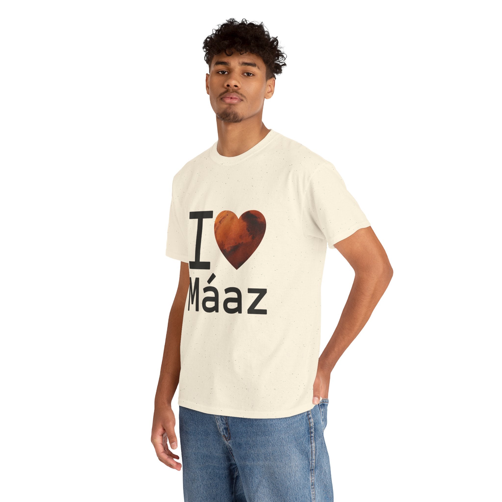 I Love Mars Unisex Heavy Cotton Tee