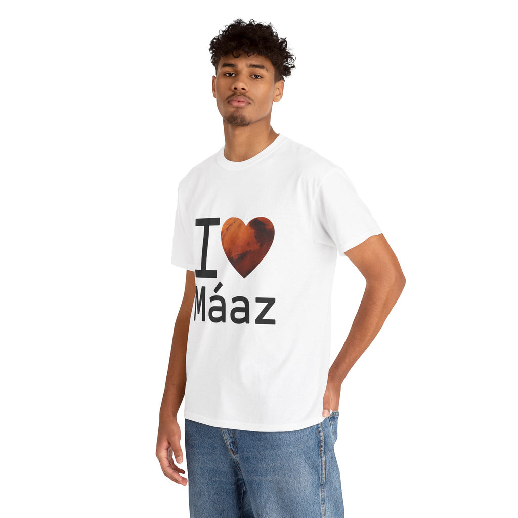I Love Mars Unisex Heavy Cotton Tee