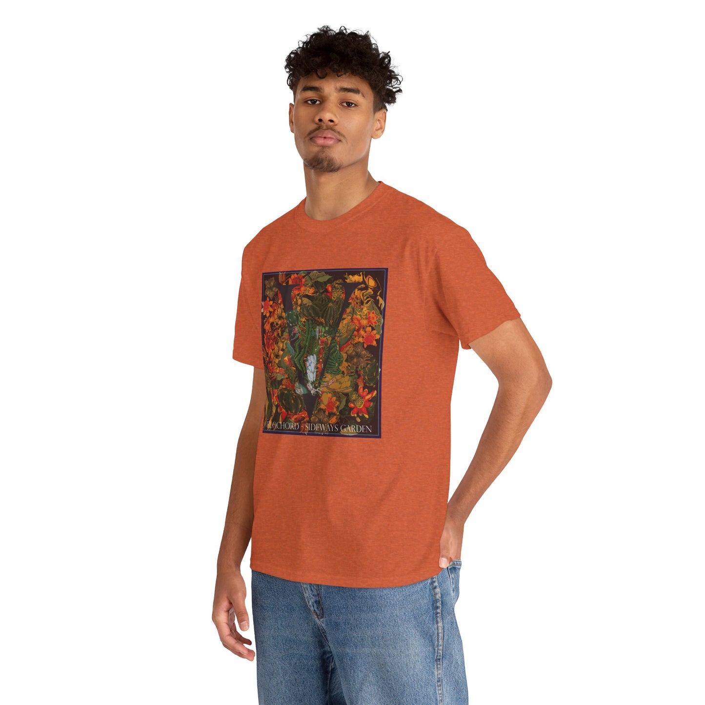 Official Vellochord Sideways Garden Unisex Heavy Cotton Tee