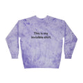 Invisible Shirt Crewneck Sweatshirt - Unique Gift for Fashion Lovers & Fun Occasions