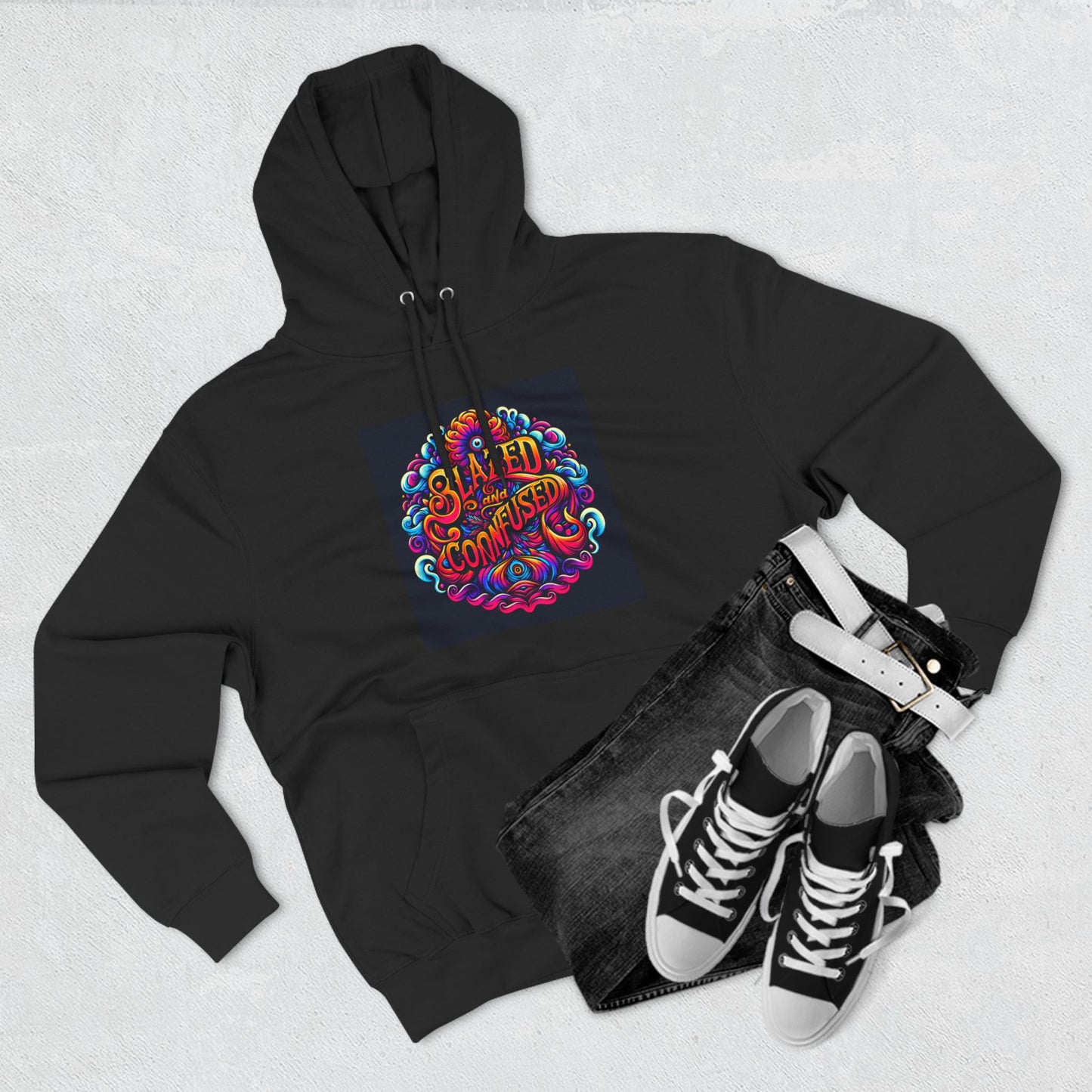 Blazed and Confused Three-Panel Fleece Hoodie