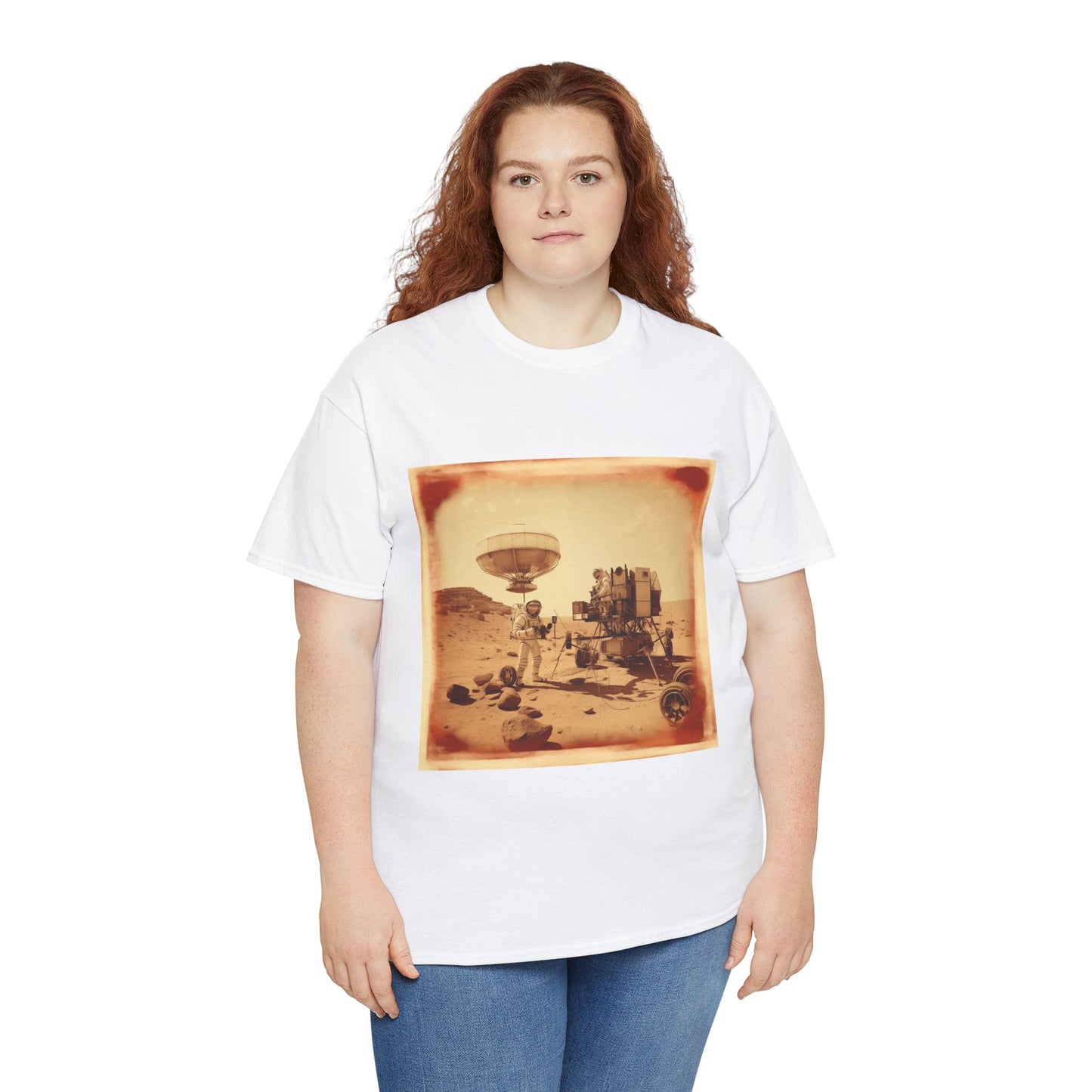 Martian Polaroid Unisex Heavy Cotton Tee