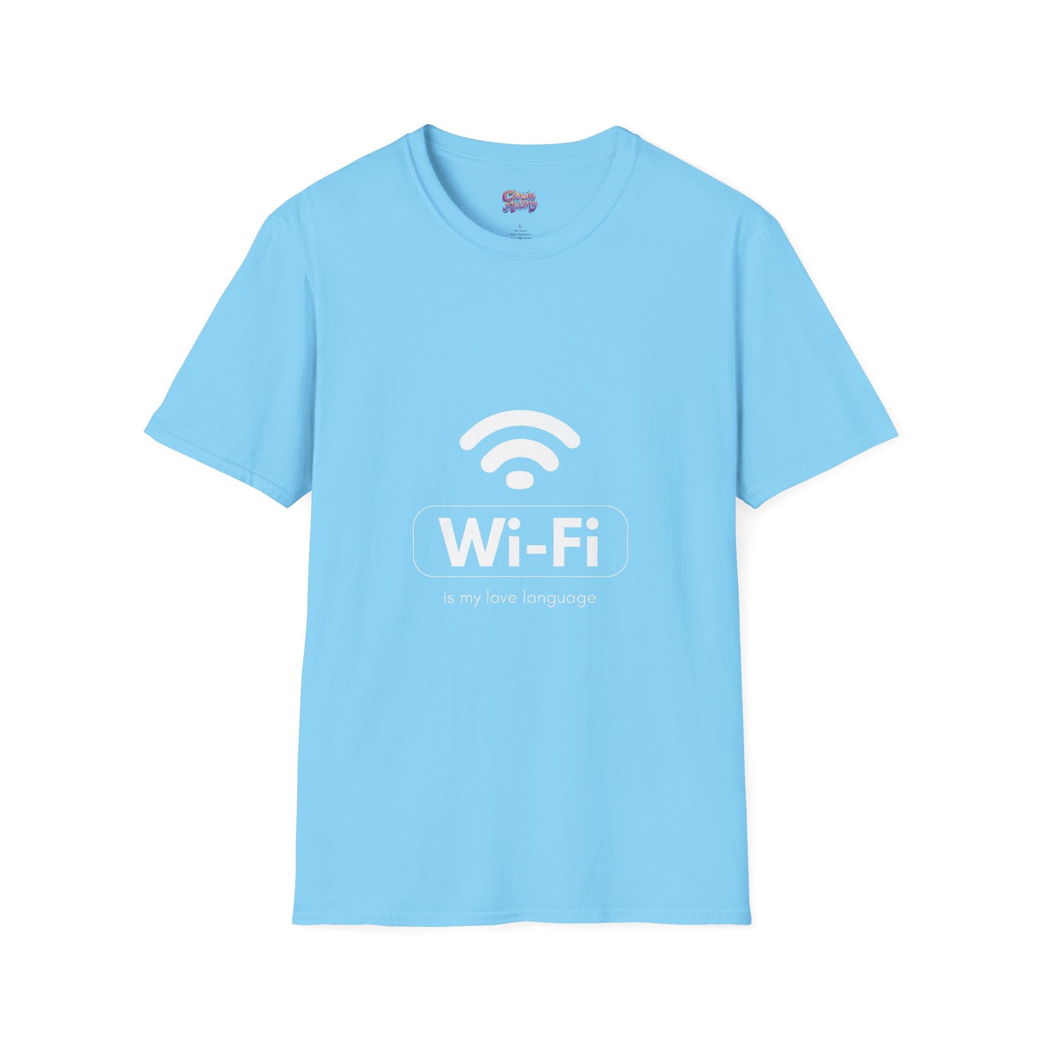 Funny Wi-Fi Love Language Unisex Softstyle T-Shirt | Perfect for Tech Lovers