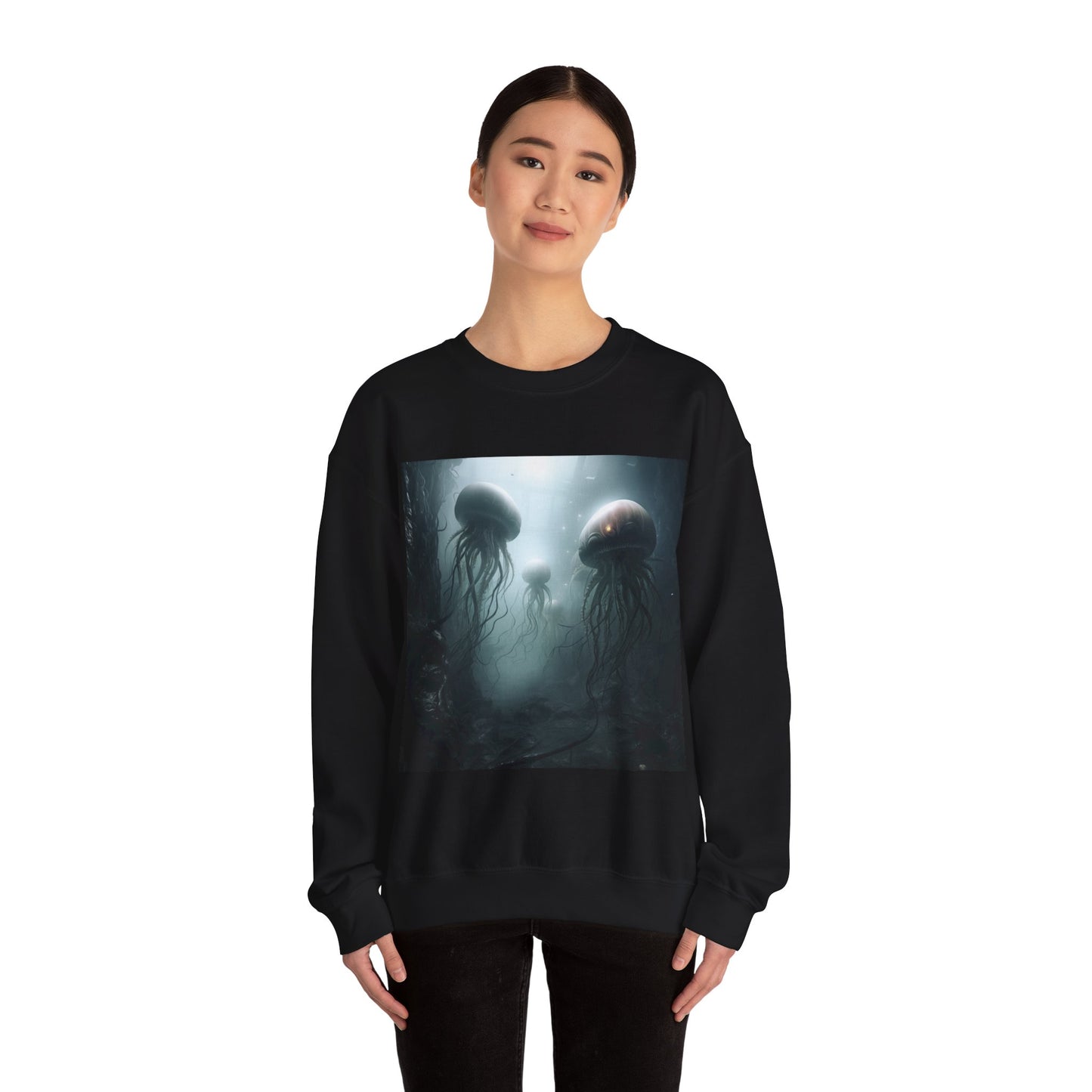 Alien Jellyfish Unisex Heavy Blend Crewneck Sweatshirt