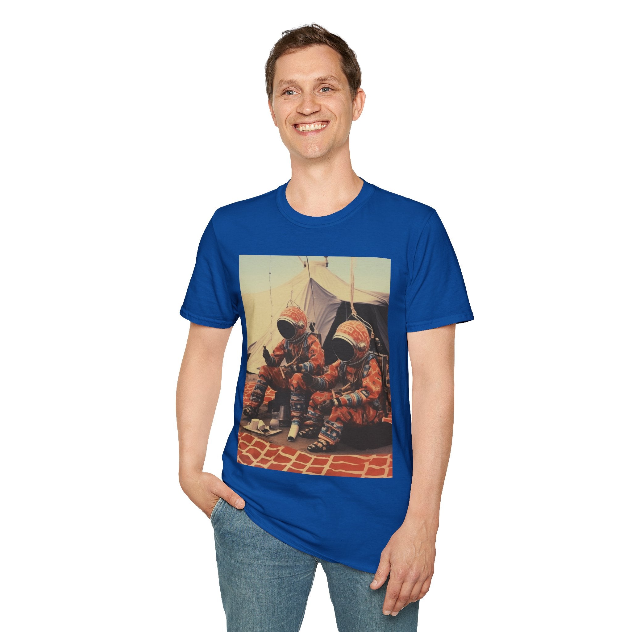 Martian African Print Unisex Softstyle T-Shirt