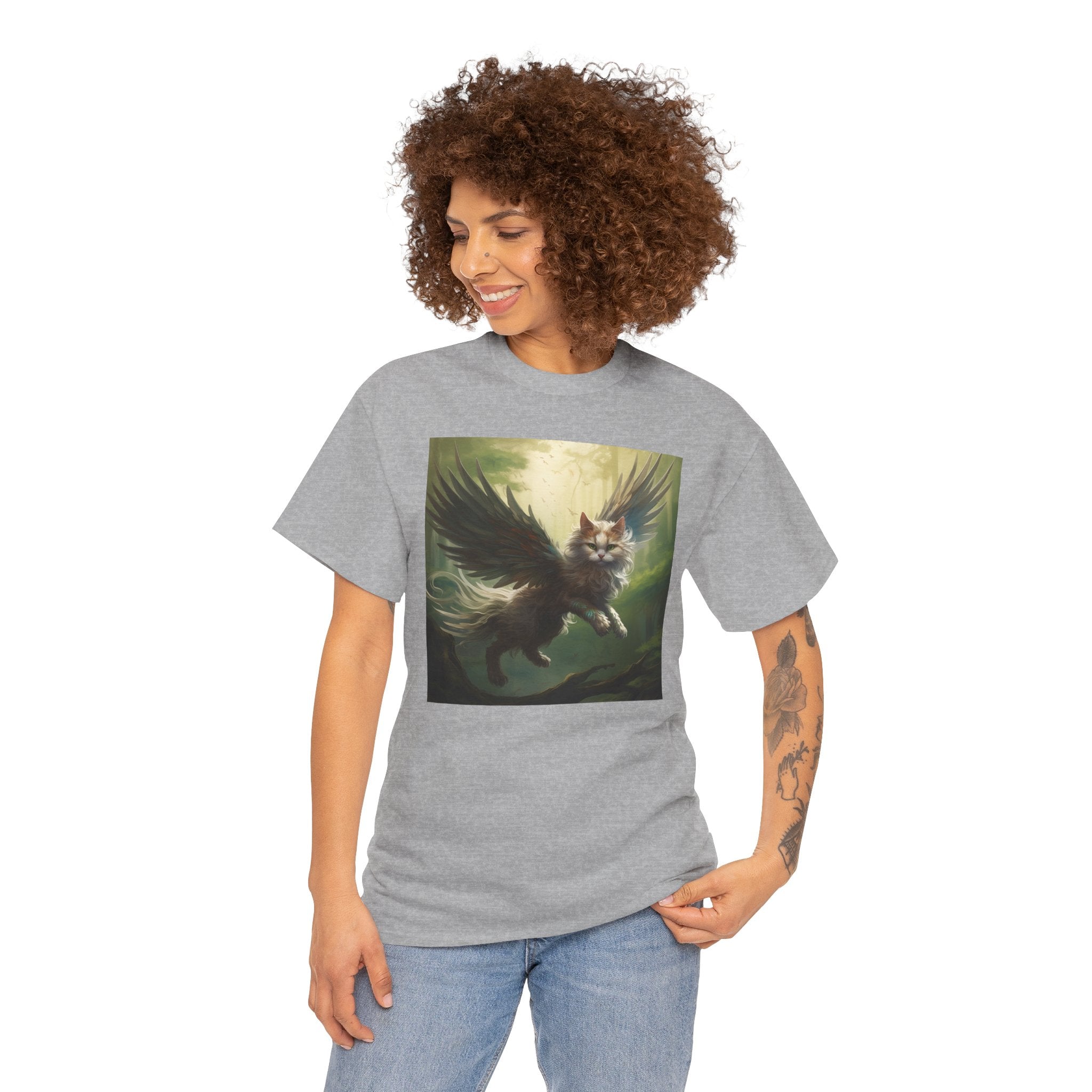 Fantasy Cat Unisex Heavy Cotton Tee
