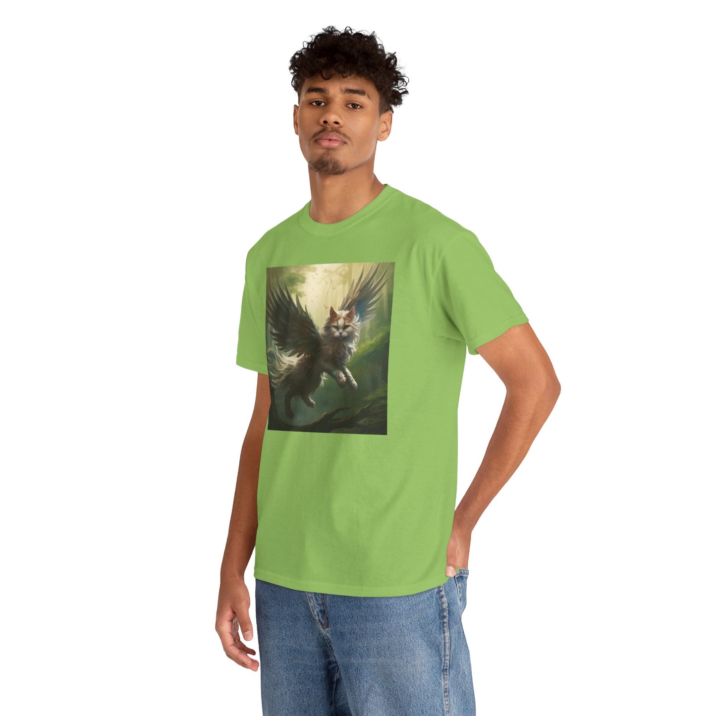 Fantasy Cat Unisex Heavy Cotton Tee