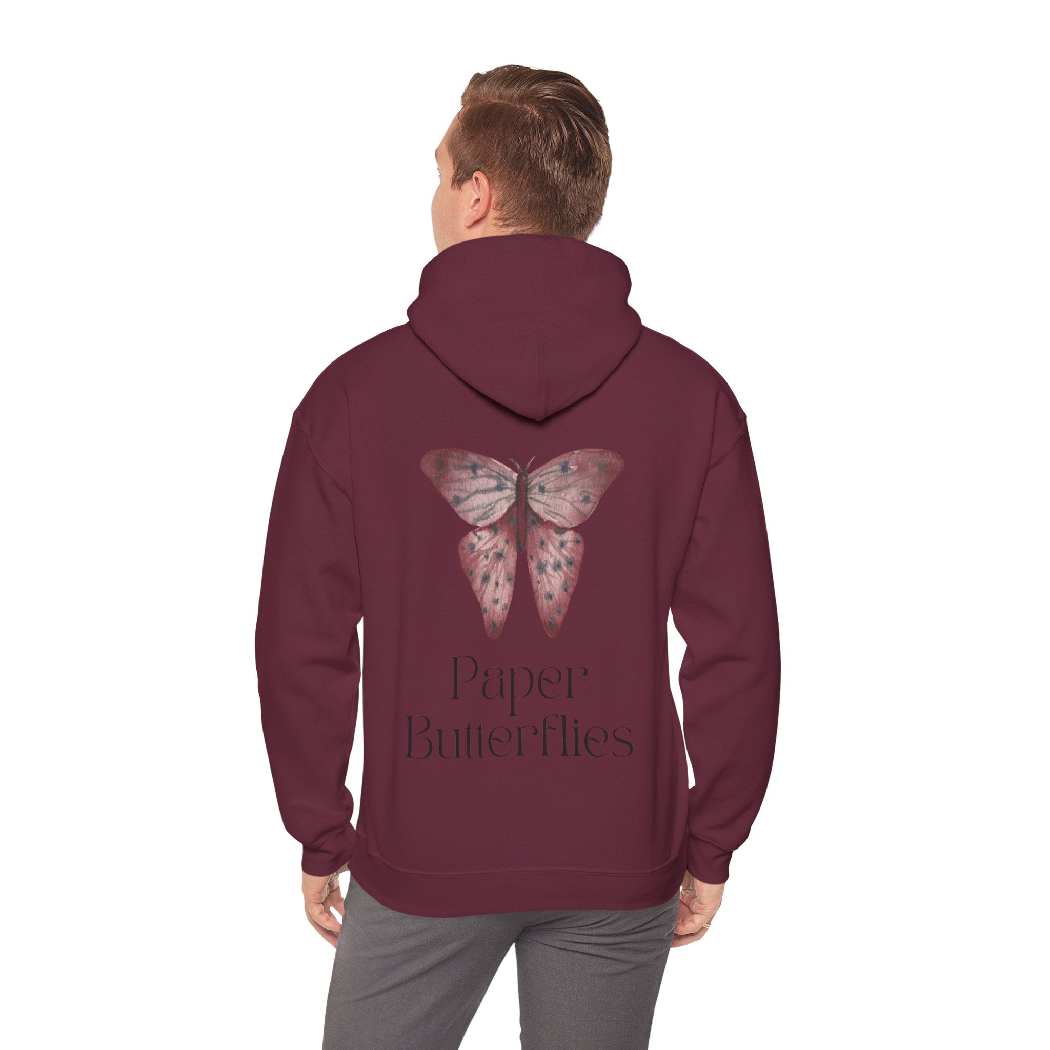 Paper Butterflies Unisex Heavy Blend Hooded Sweatshirt