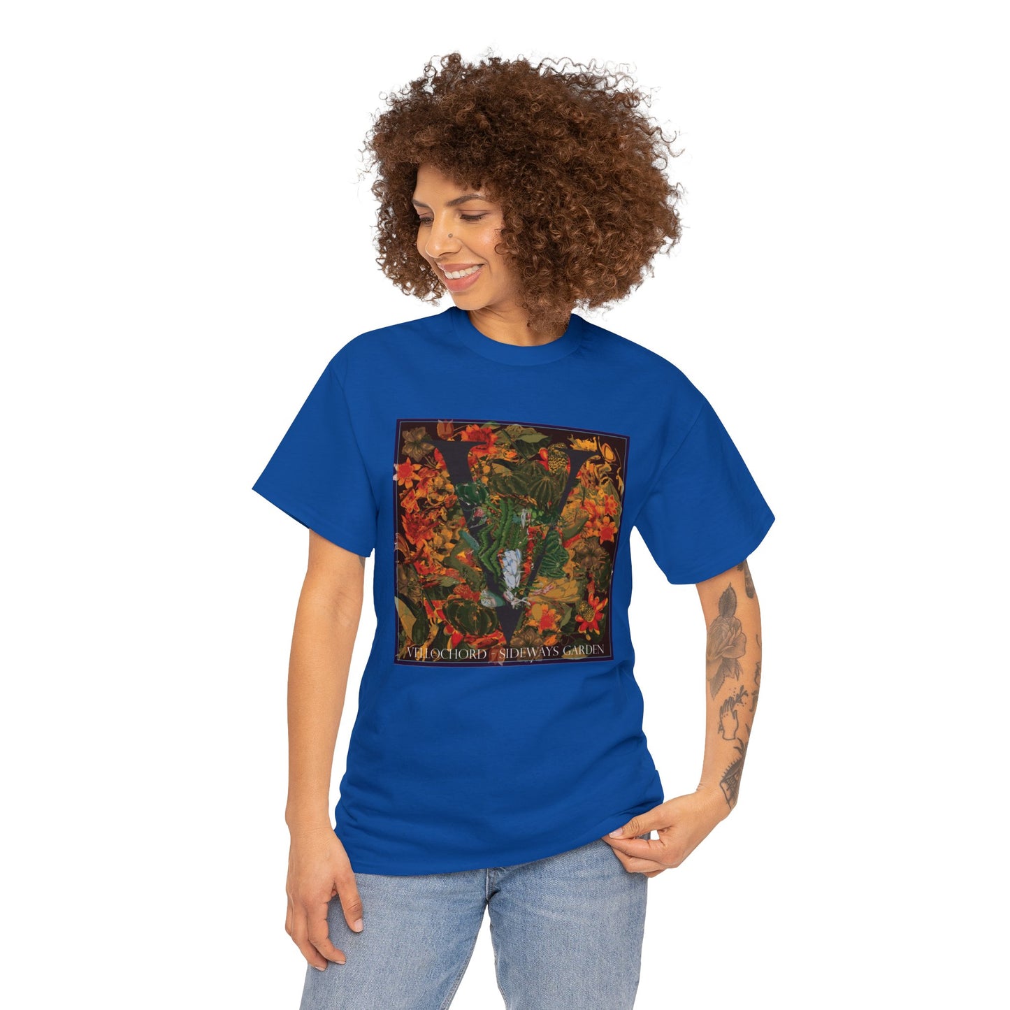 Official Vellochord Sideways Garden Unisex Heavy Cotton Tee