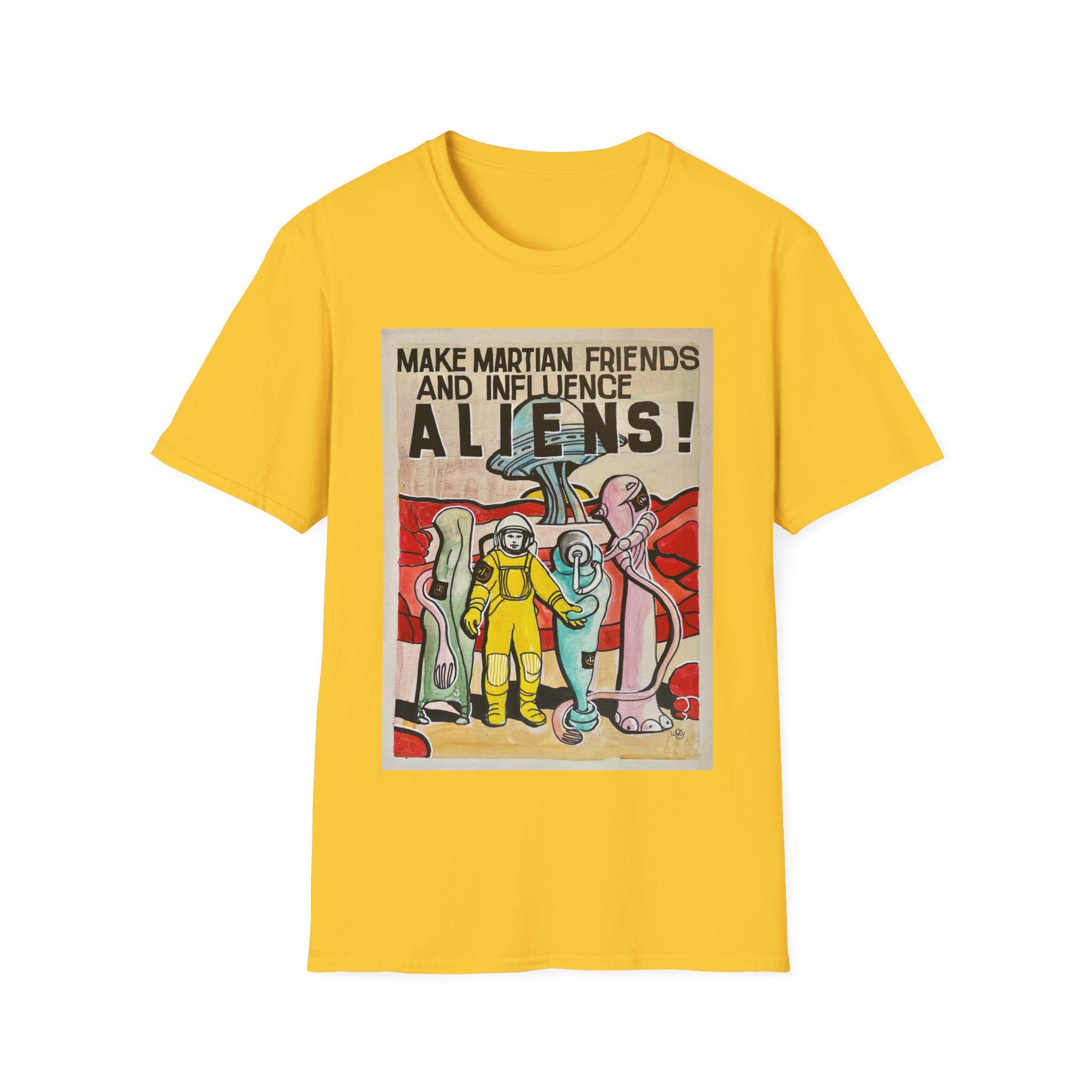 Mars Aliens Unisex Softstyle T-Shirt