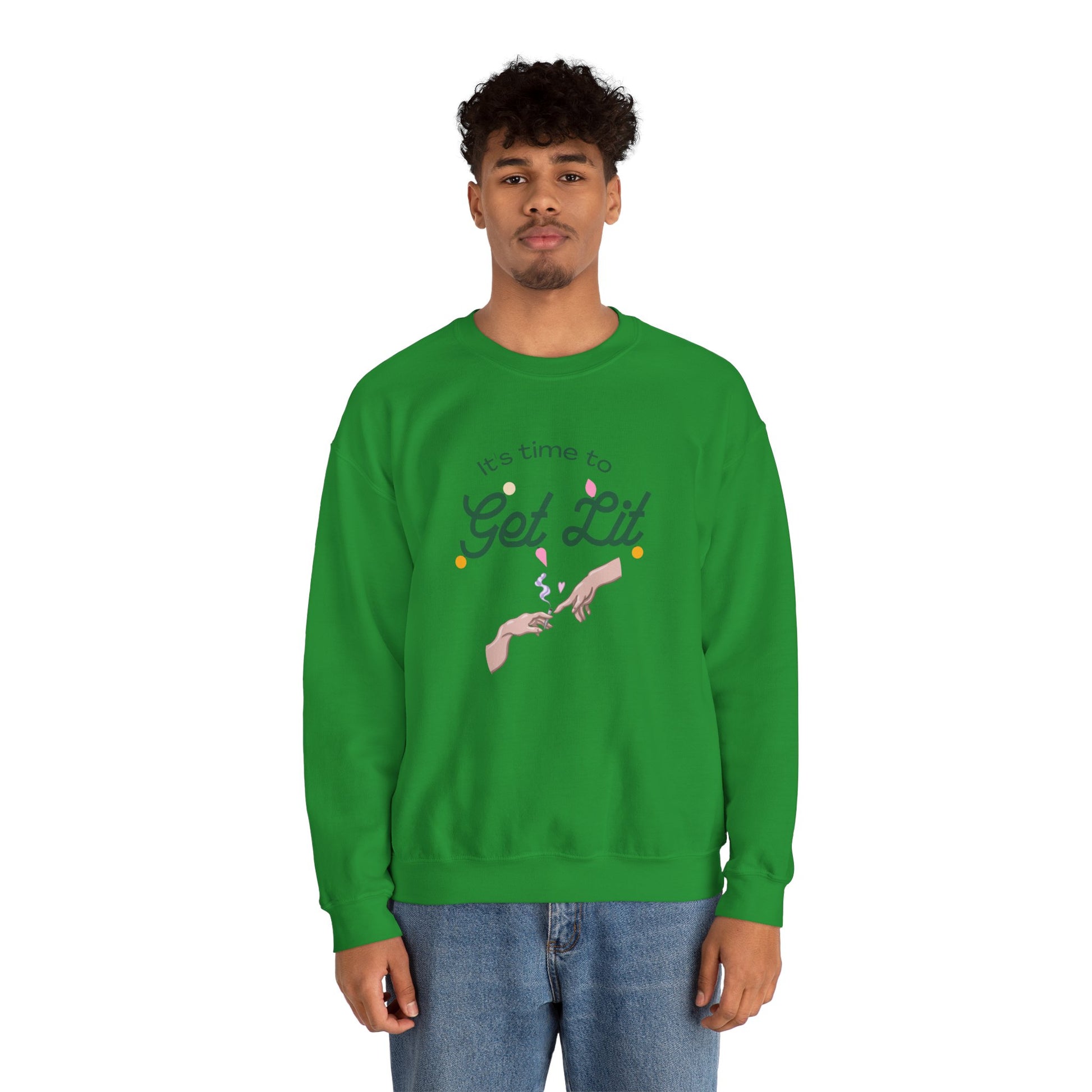 Get Lit Unisex Heavy Blend Crewneck Sweatshirt