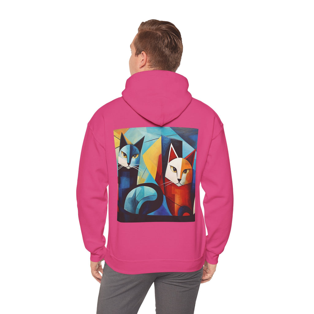 MeowMeow Back Unisex Heavy Blend Hooded Sweatshirt