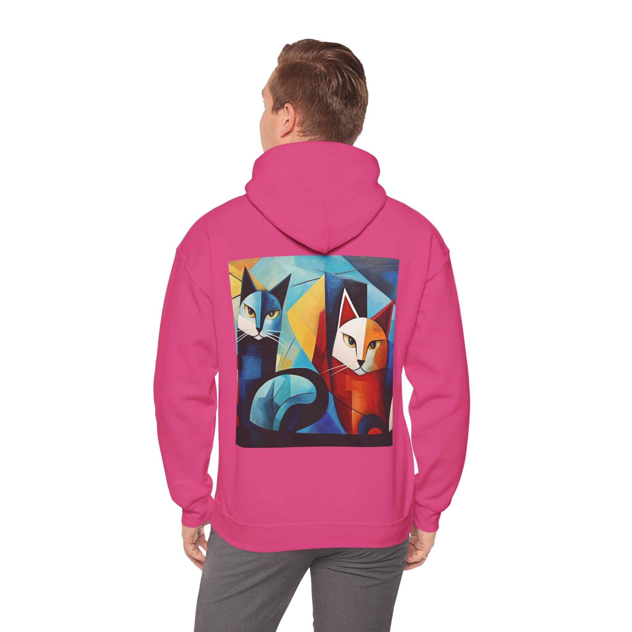 MeowMeow Back Unisex Heavy Blend Hooded Sweatshirt