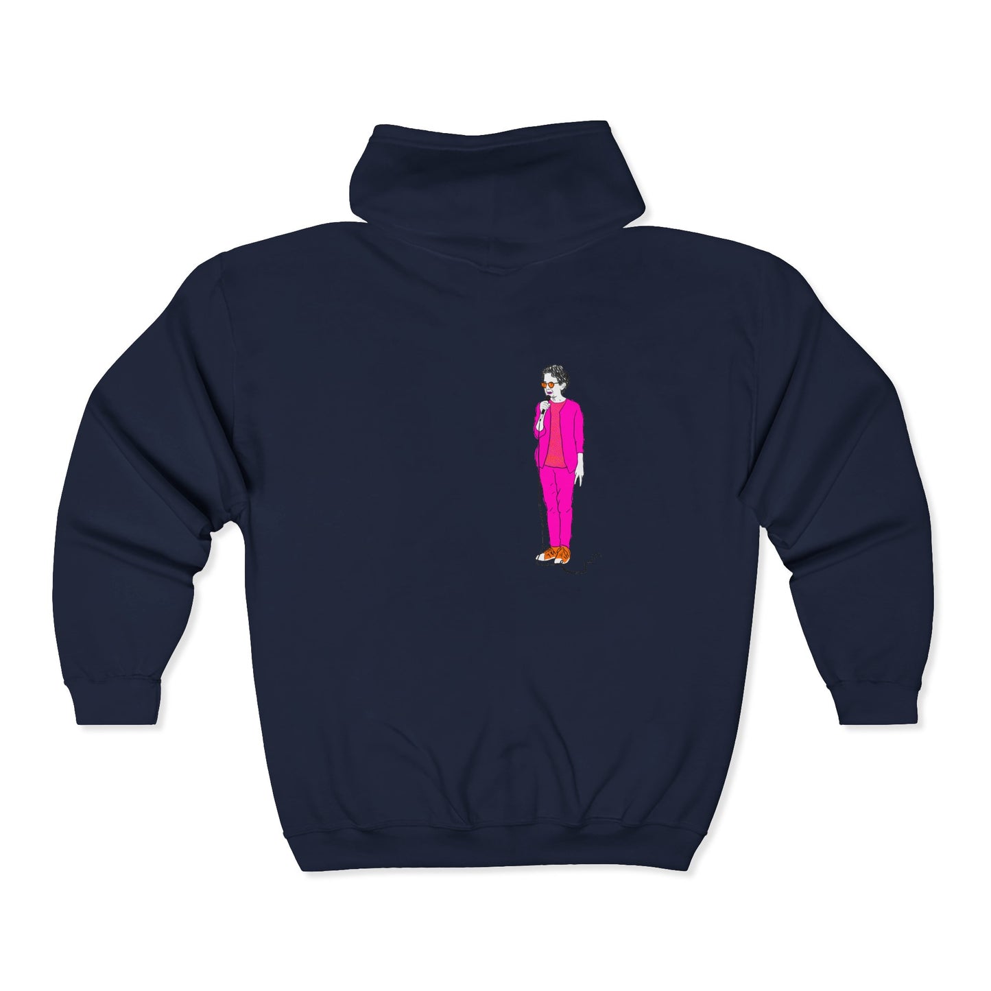 Draw and Guffaw Loren K Little Old Lesbian Unisex Heavy Blend Full Zip Hooded Sweatshirt