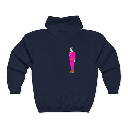 Draw and Guffaw Loren K Little Old Lesbian Unisex Heavy Blend Full Zip Hooded Sweatshirt