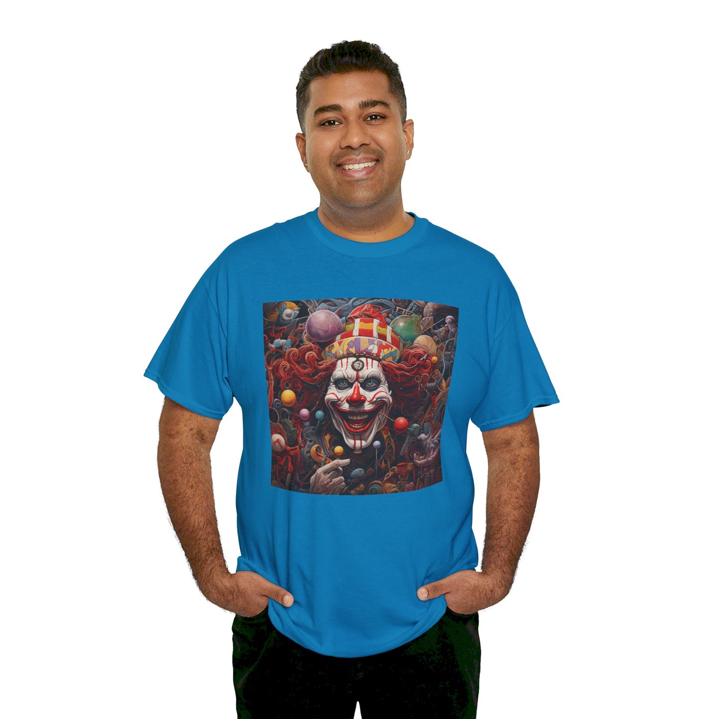 Clown Mutiny Face Unisex Heavy Cotton Tee