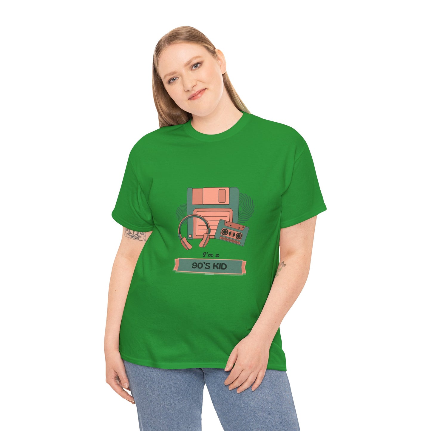 90s Kid Unisex Heavy Cotton Tee