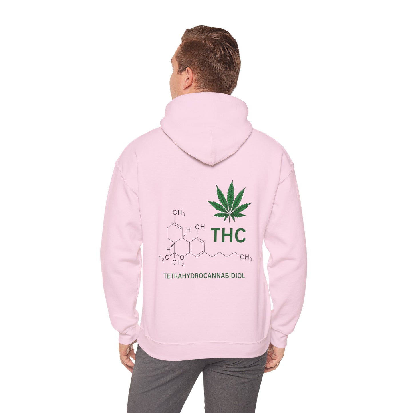 THC Molecule Unisex Heavy Blend Hooded Sweatshirt