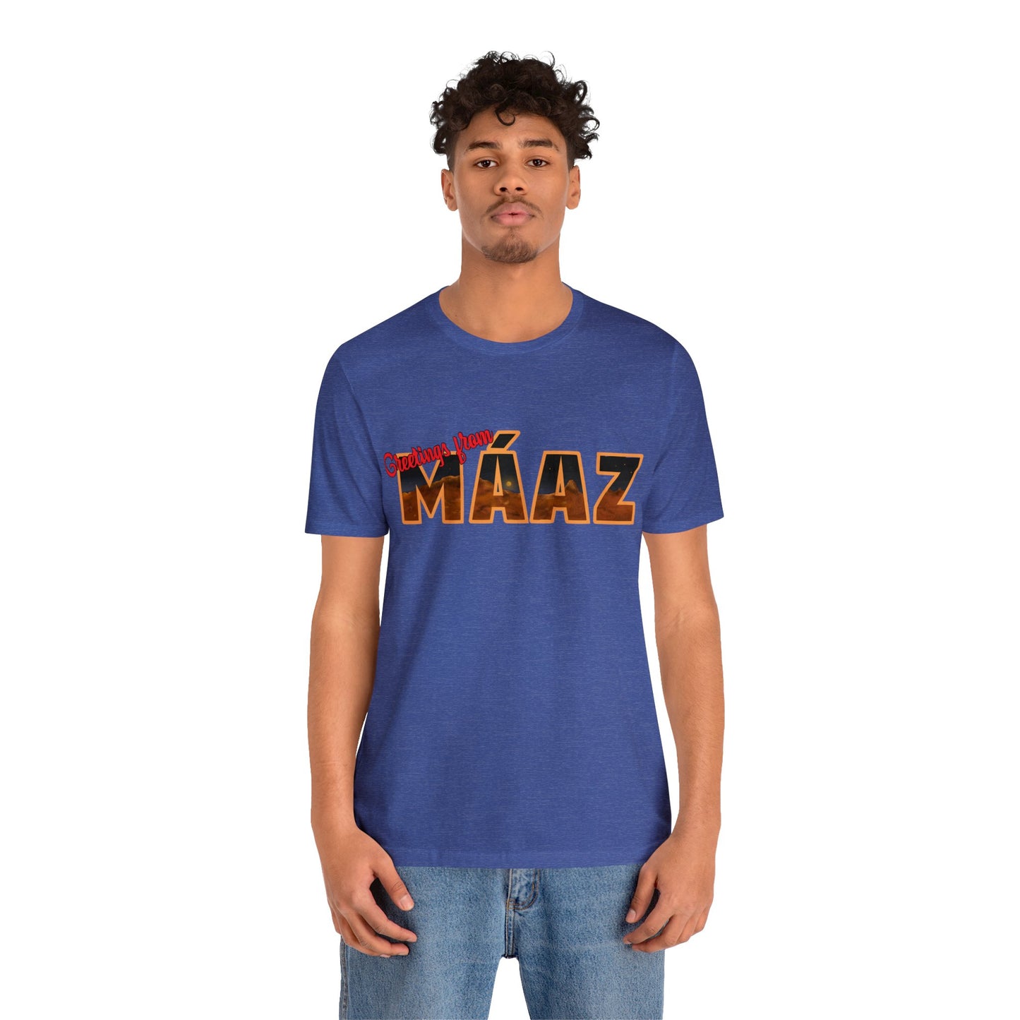 Greetings from Máaz Unisex Jersey Short Sleeve Tee