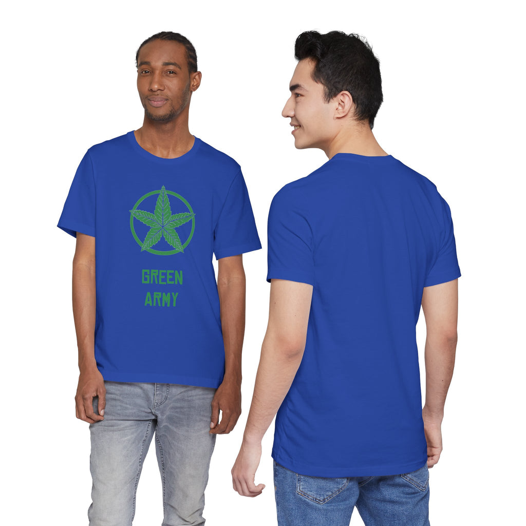Green Army Star Unisex Jersey Short Sleeve Tee