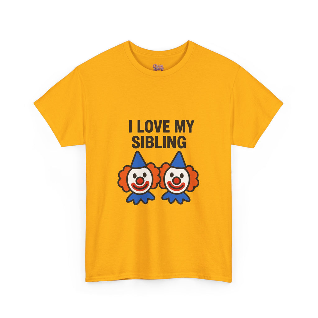 Funny Clown Sibling Love Unisex Cotton Tee