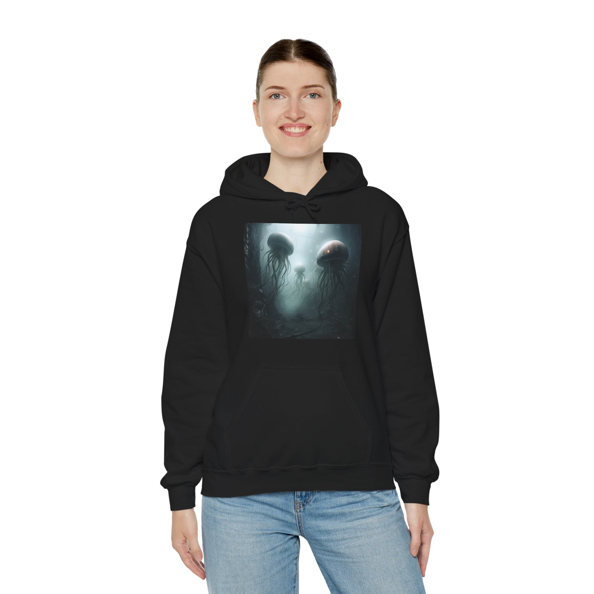 Alien Jellyfish Unisex Heavy Blend Hooded Sweatshirt