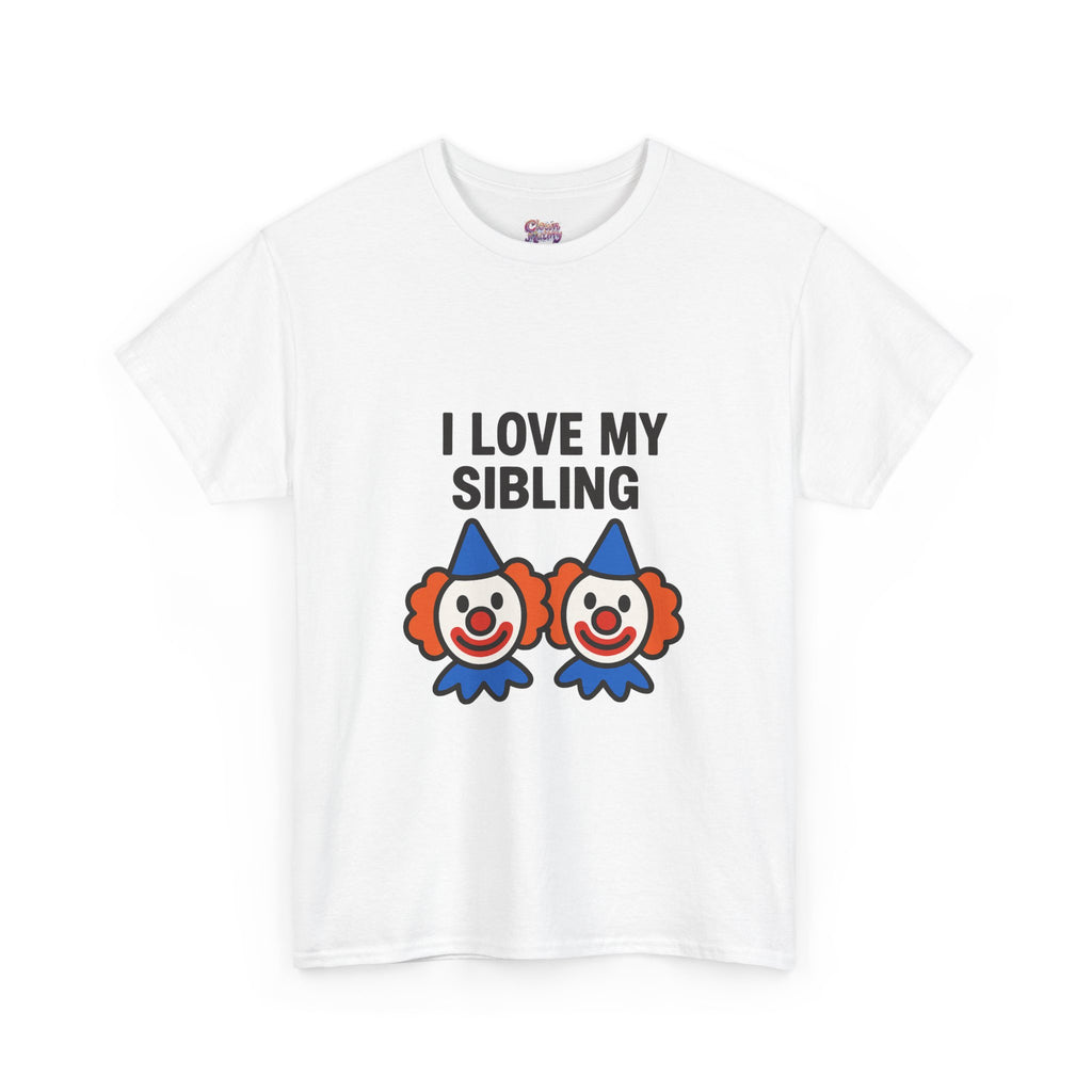 Funny Clown Sibling Love Unisex Cotton Tee