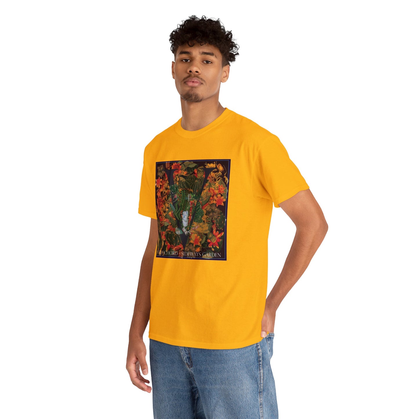 Official Vellochord Sideways Garden Unisex Heavy Cotton Tee