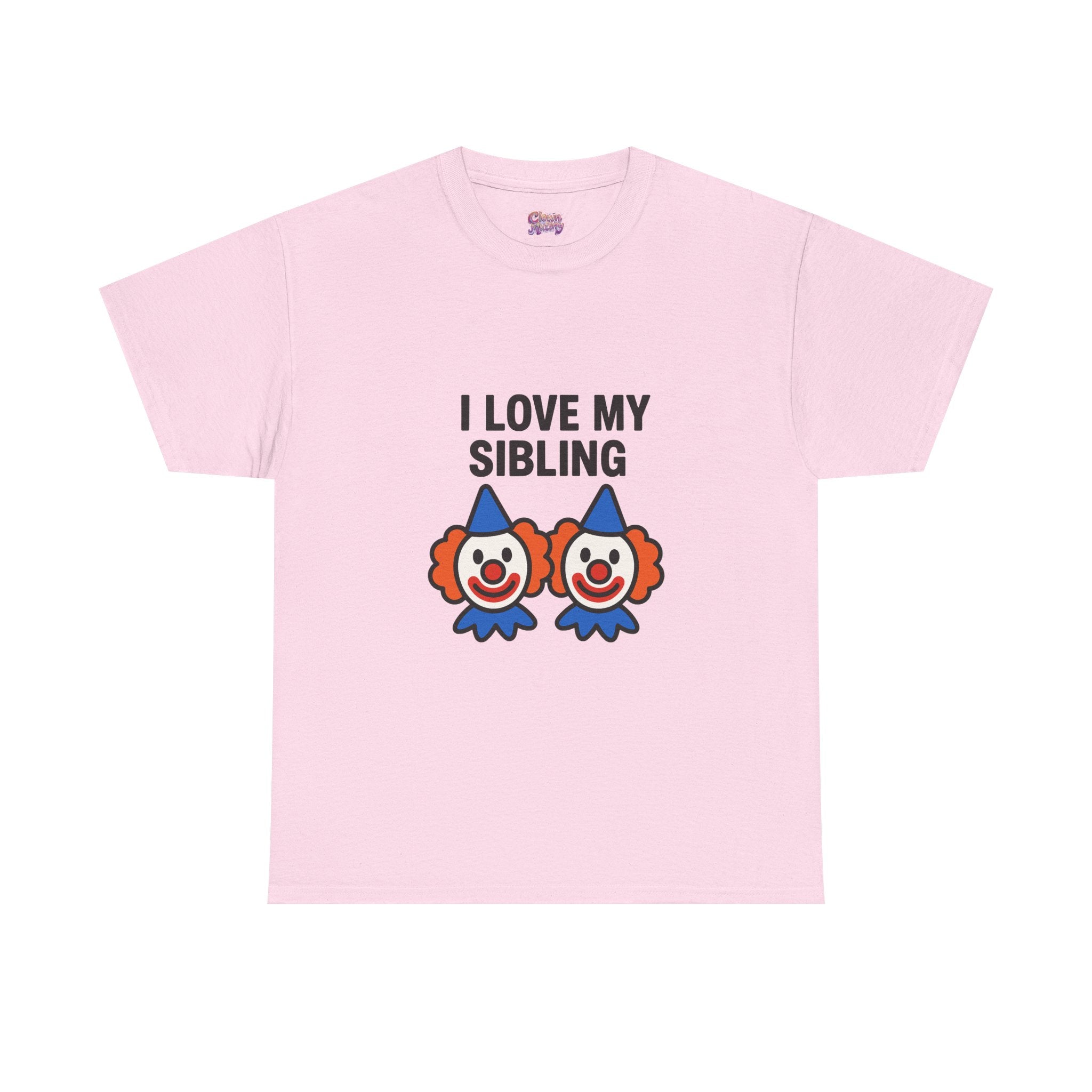 Funny Clown Sibling Love Unisex Cotton Tee