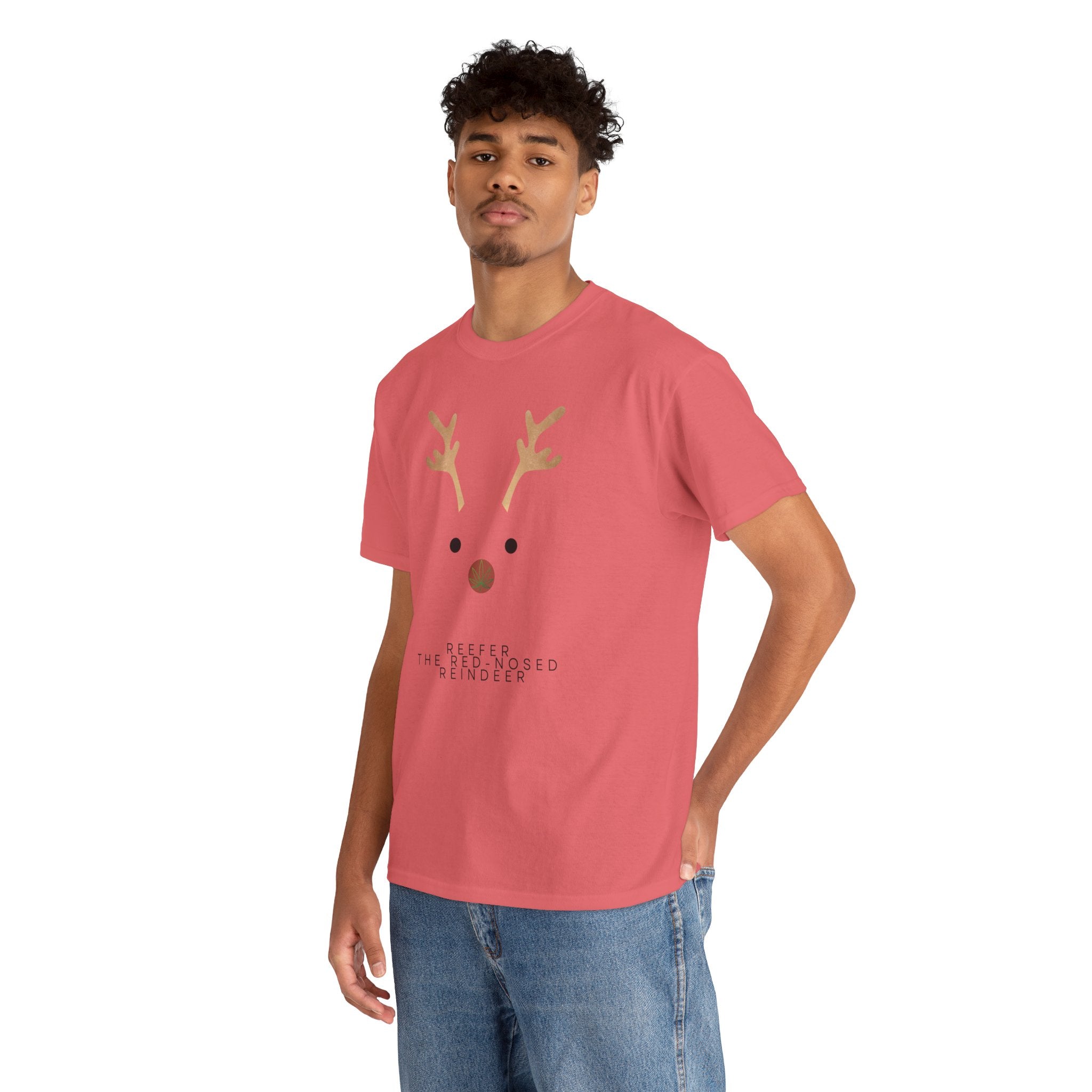 Reindeer Unisex Heavy Cotton Tee