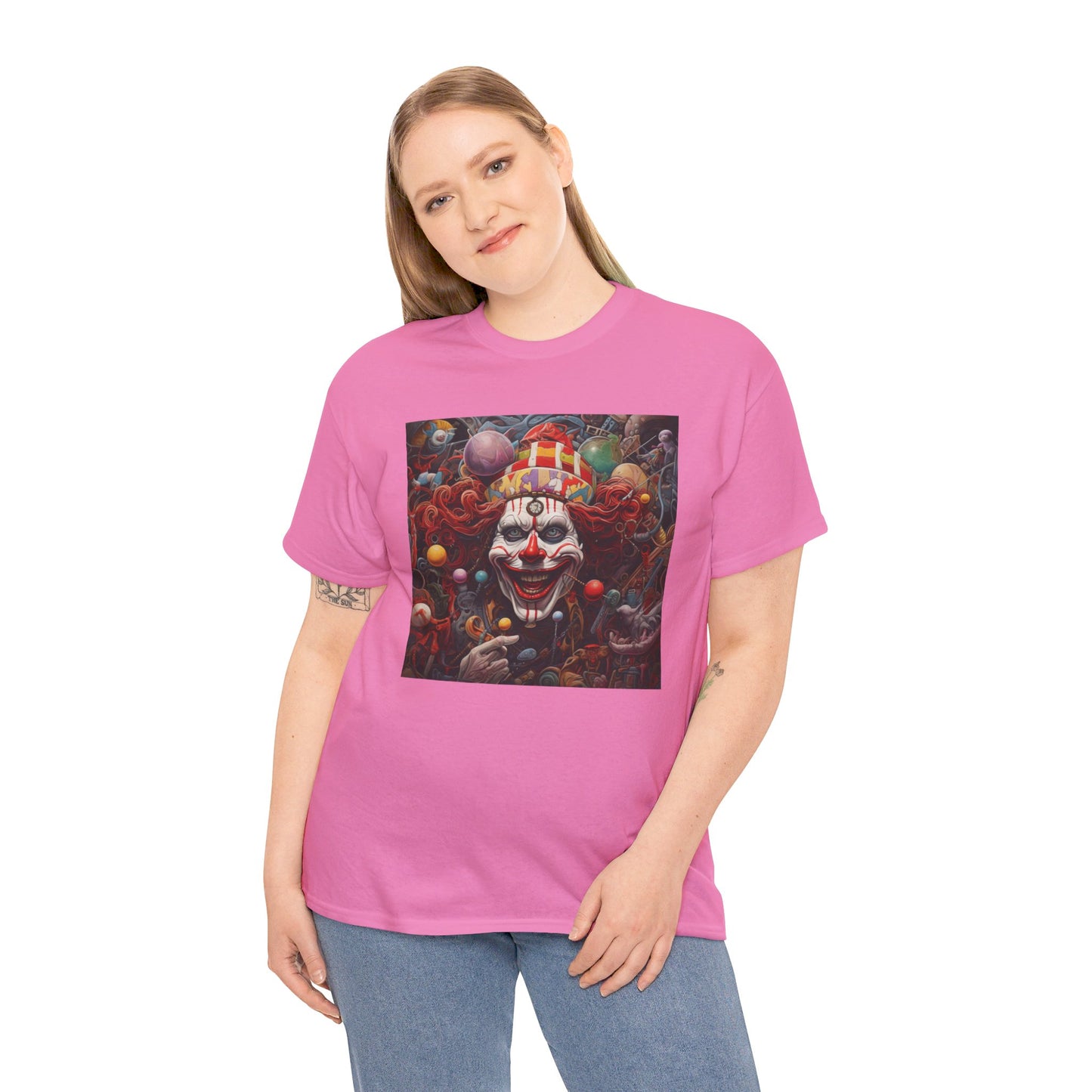 Clown Mutiny Face Unisex Heavy Cotton Tee