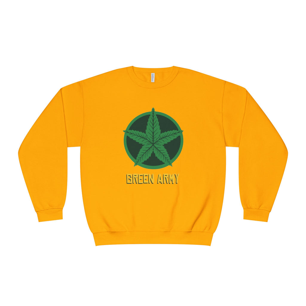 Green Army Star Logo Unisex NuBlend Crewneck Sweatshirt