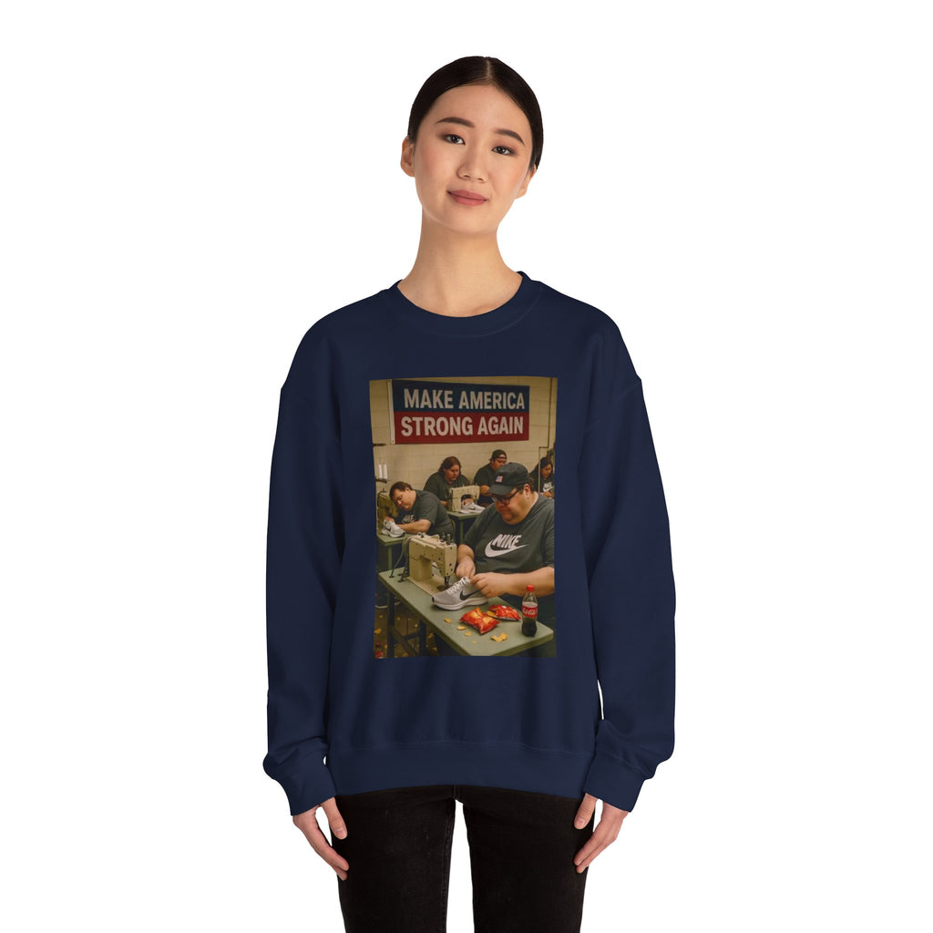 Unisex Heavy Blend Crewneck Sweatshirt - Make America Strong Again