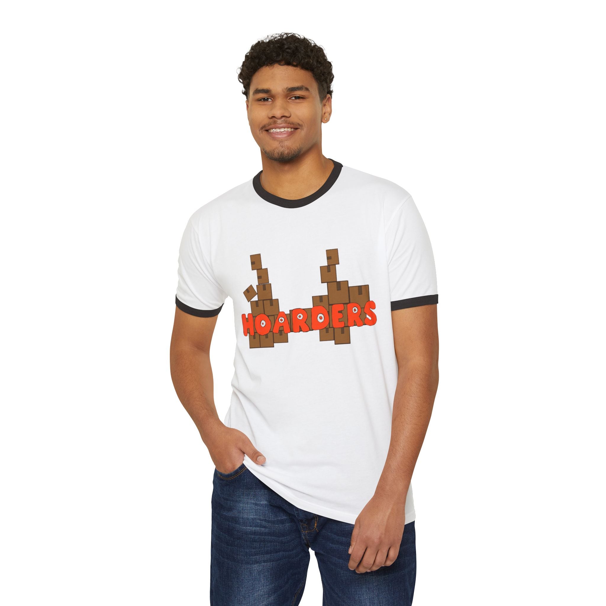 Hoarders Unisex Cotton Ringer T-Shirt