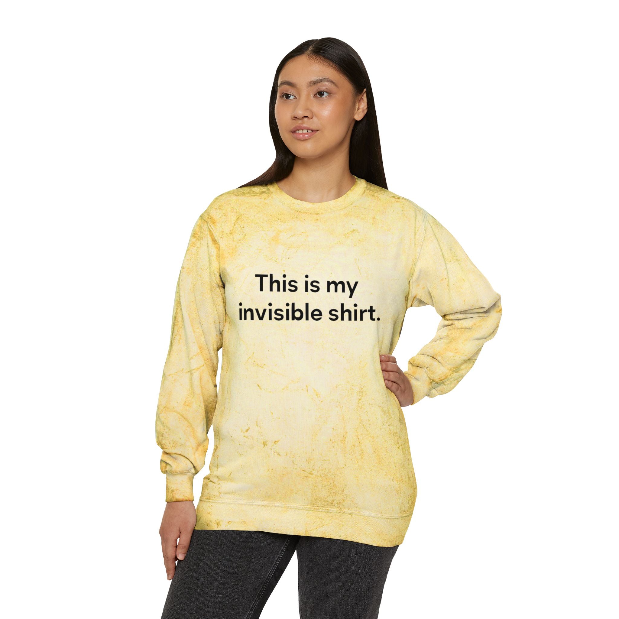 Invisible Shirt Crewneck Sweatshirt - Unique Gift for Fashion Lovers & Fun Occasions