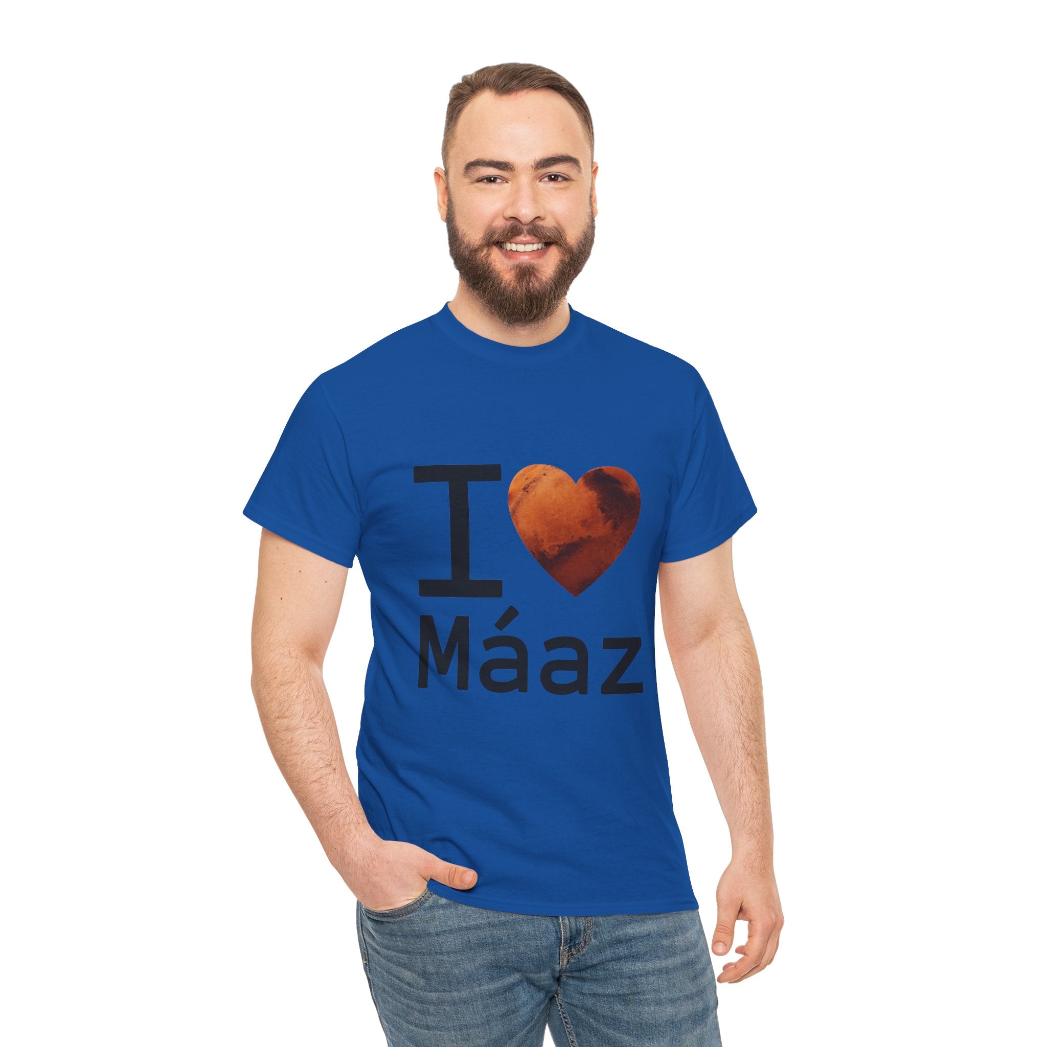 I Love Mars Unisex Heavy Cotton Tee