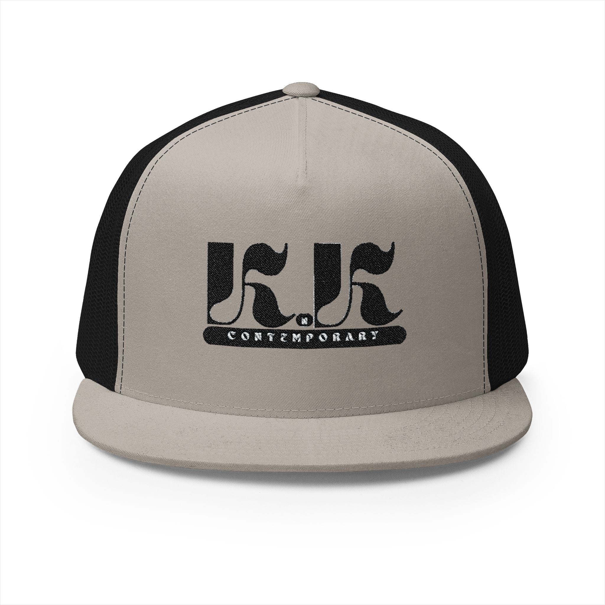 KnK Contemporary Stylish Embroidered 5 Panel Trucker Cap