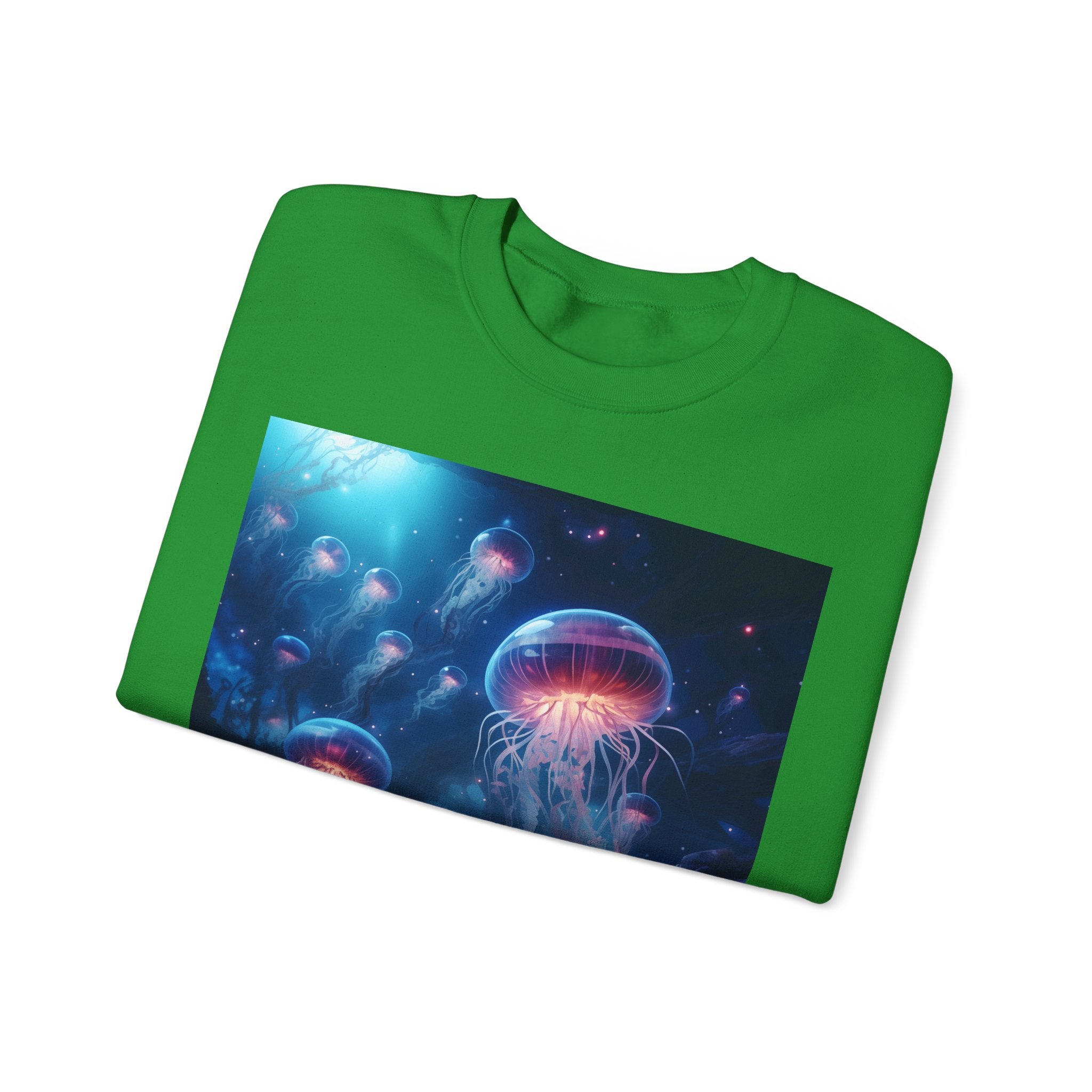 Jellyfish in Space Unisex Heavy Blend Crewneck Sweatshirt