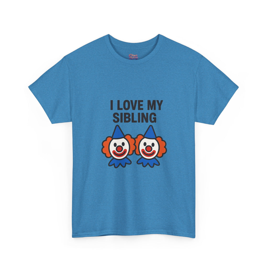 Funny Clown Sibling Love Unisex Cotton Tee