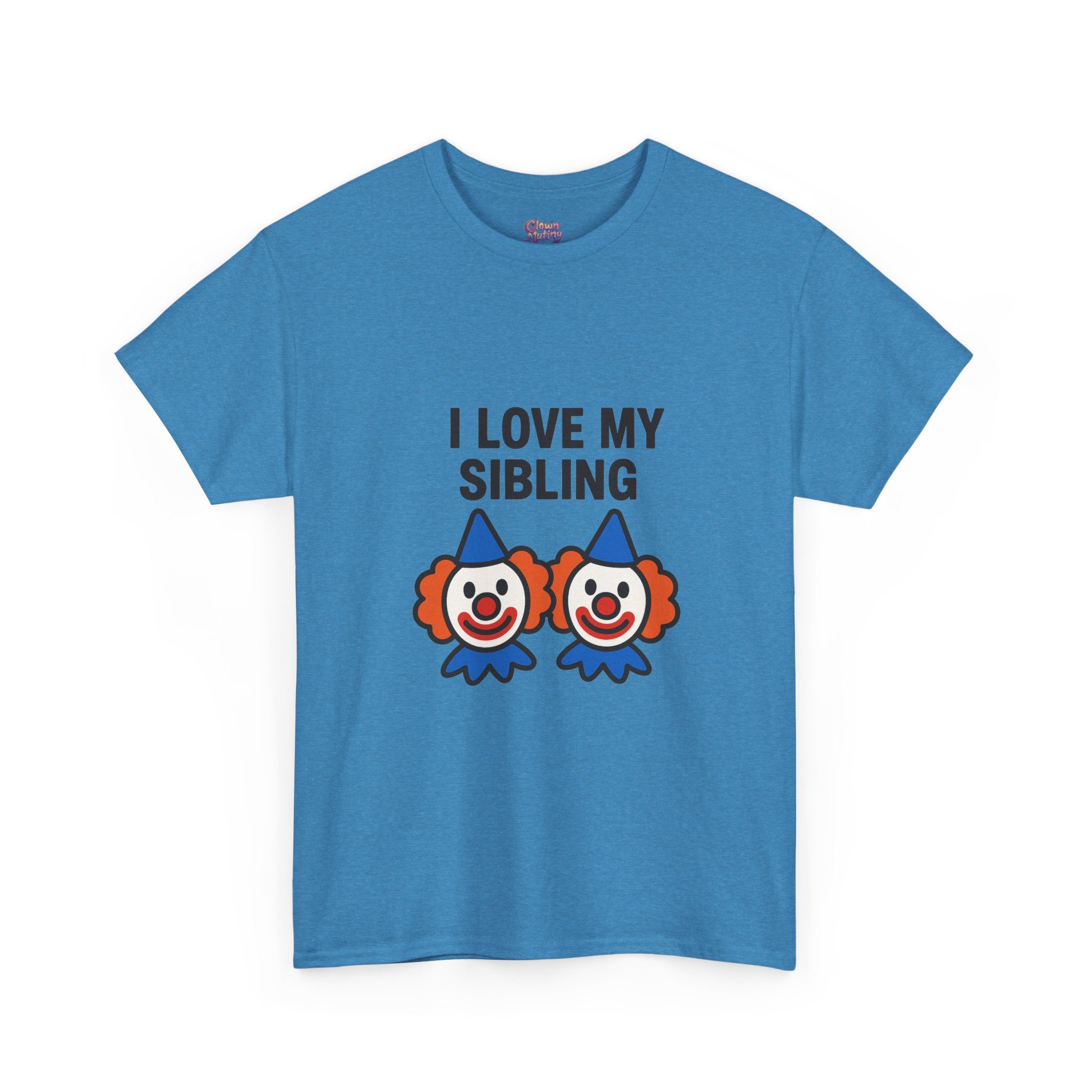 Funny Clown Sibling Love Unisex Cotton Tee