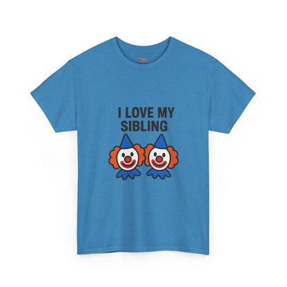 Funny Clown Sibling Love Unisex Cotton Tee